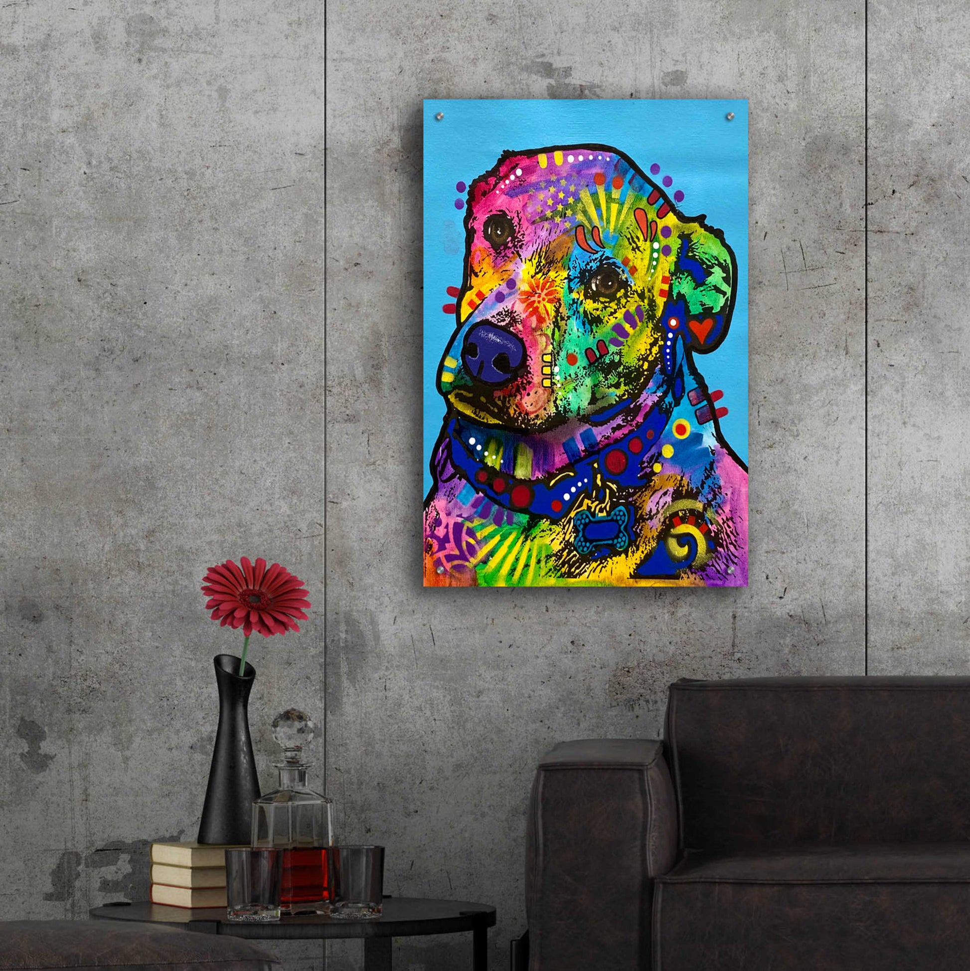 Epic Art 'Heckin Excited' by Dean Russo, Acrylic Glass Wall Art,,24x36