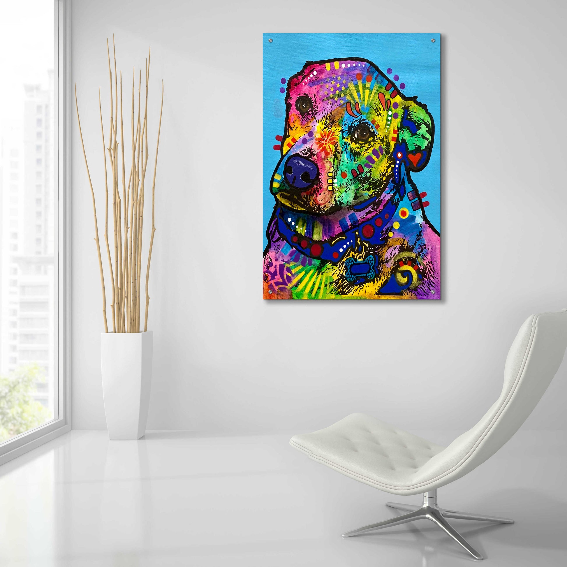 Epic Art 'Heckin Excited' by Dean Russo, Acrylic Glass Wall Art,,24x36