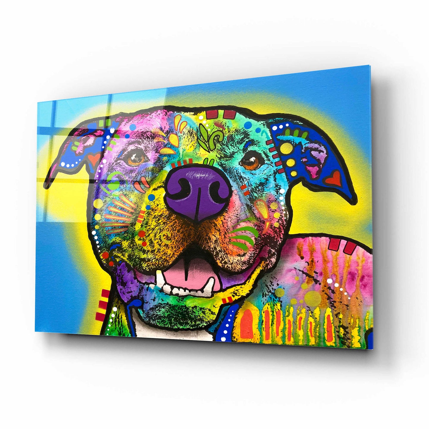 Epic Art 'Doggie Dog' by Dean Russo, Acrylic Glass Wall Art,16x12