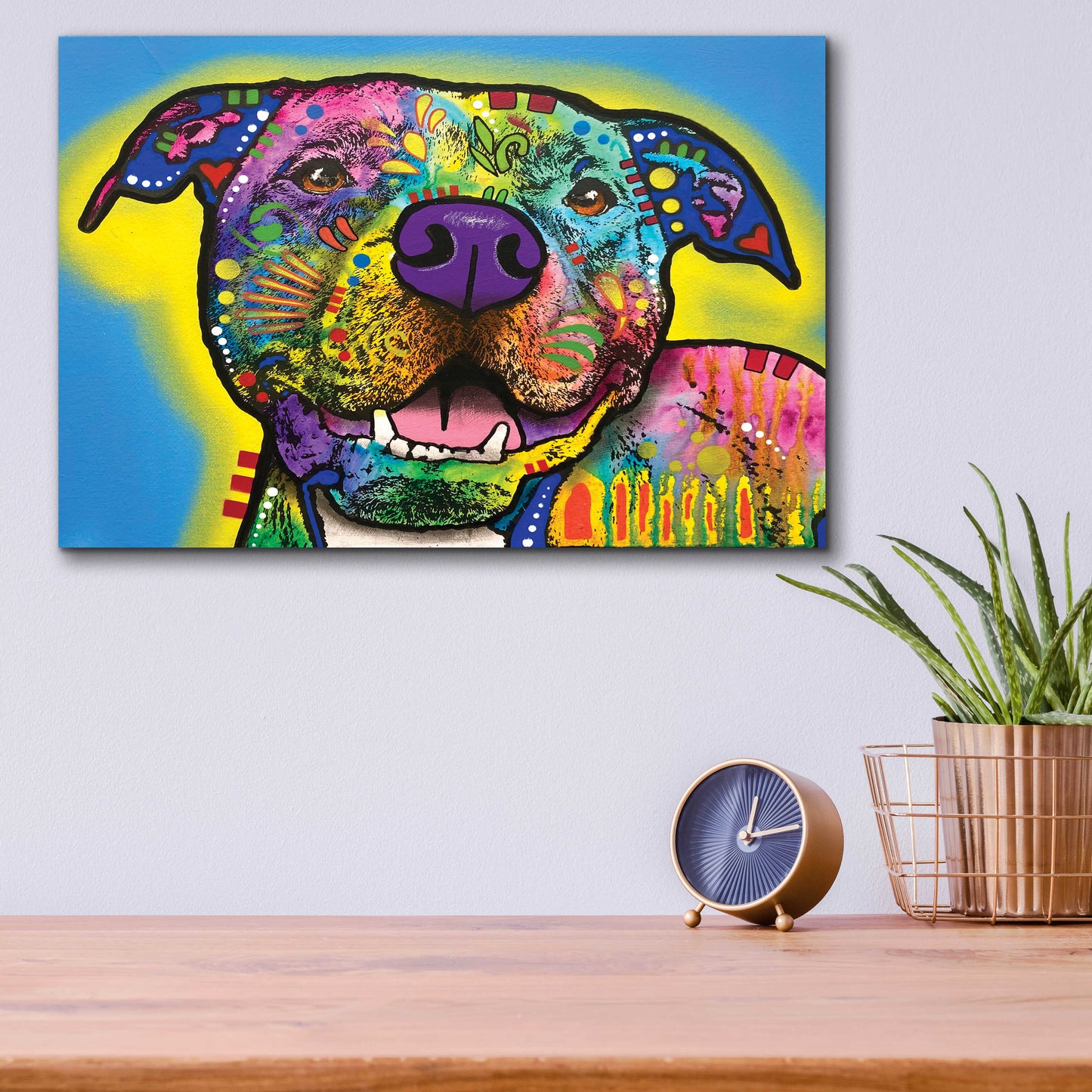 Epic Art 'Doggie Dog' by Dean Russo, Acrylic Glass Wall Art,16x12