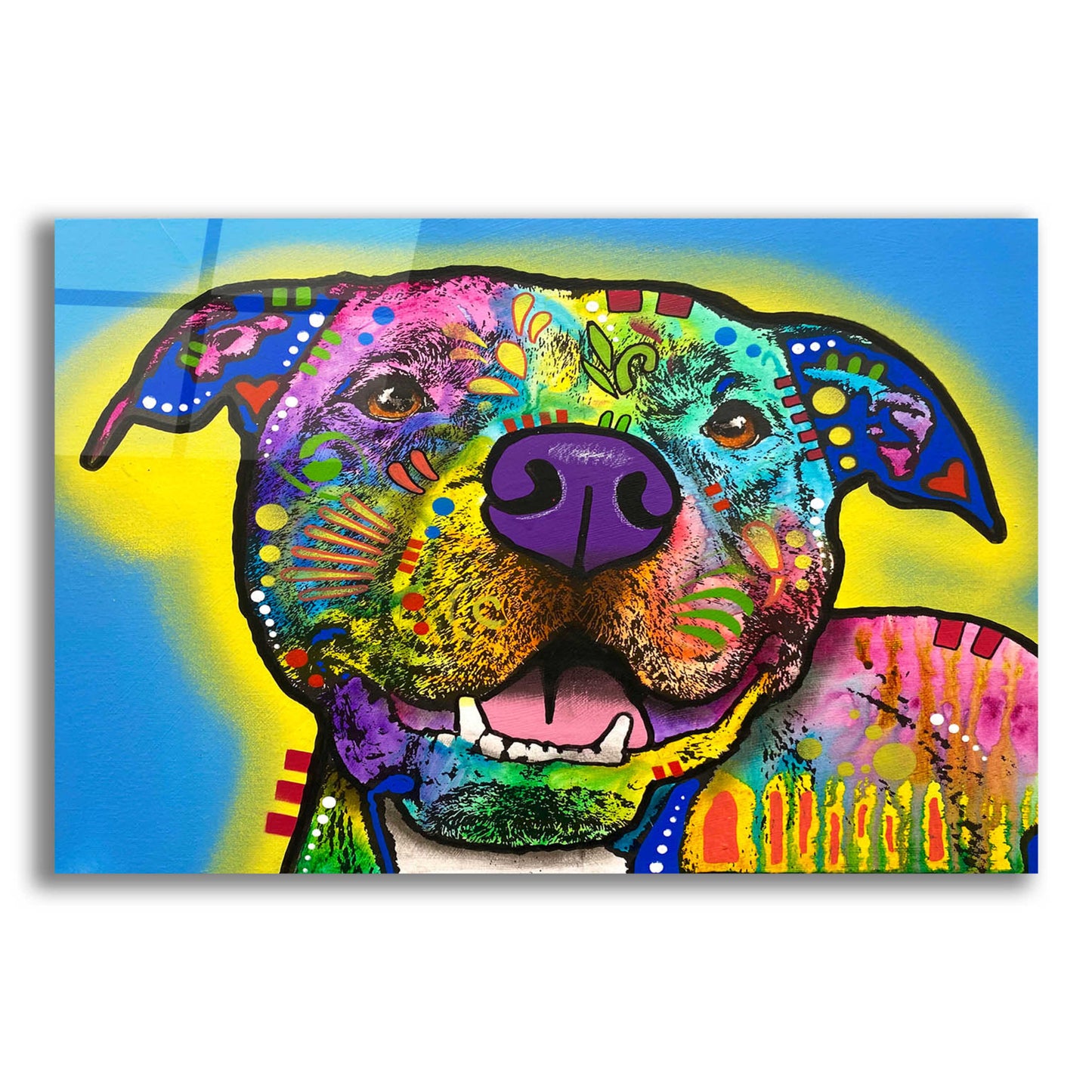 Epic Art 'Doggie Dog' by Dean Russo, Acrylic Glass Wall Art,16x12