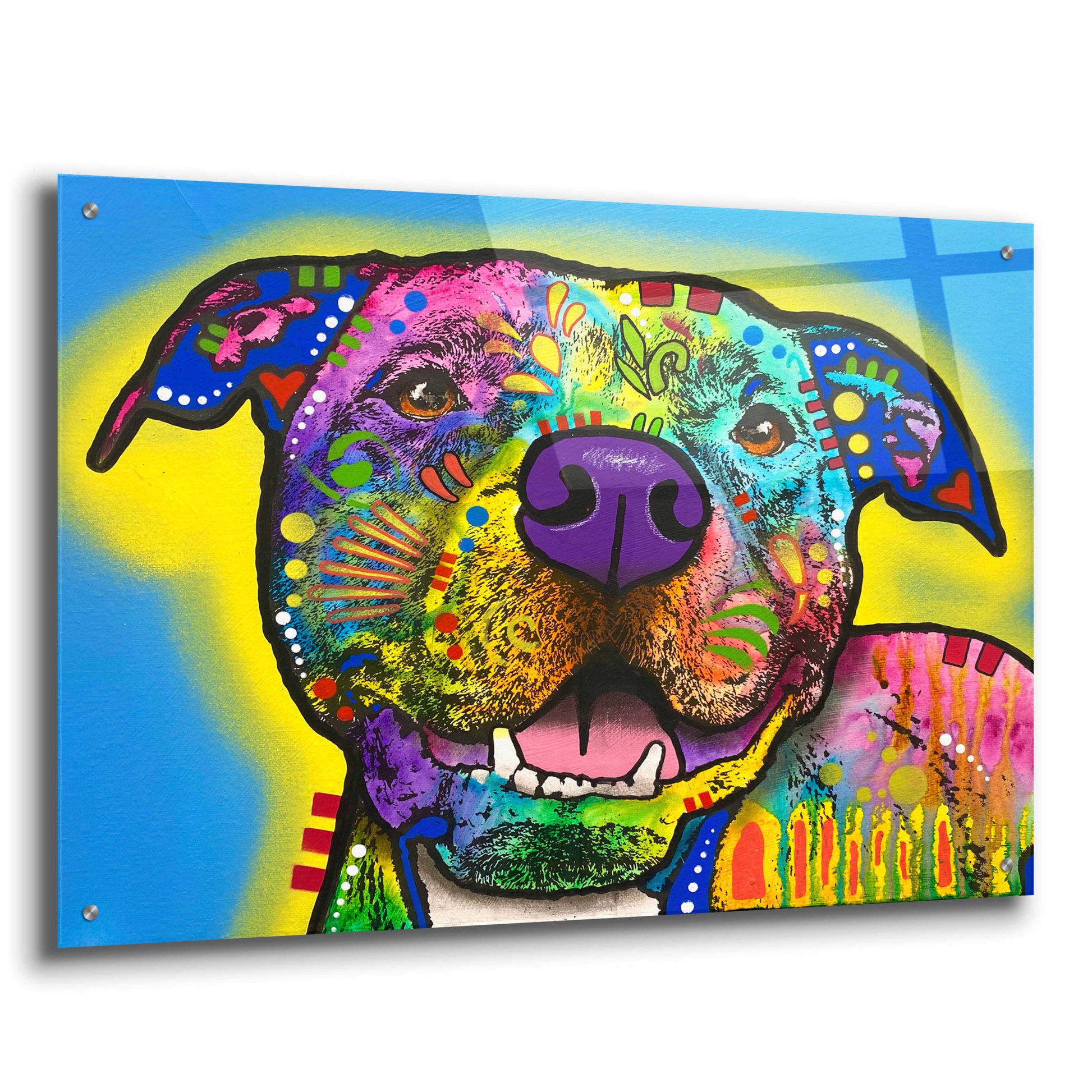 Epic Art 'Doggie Dog' by Dean Russo, Acrylic Glass Wall Art,36x24