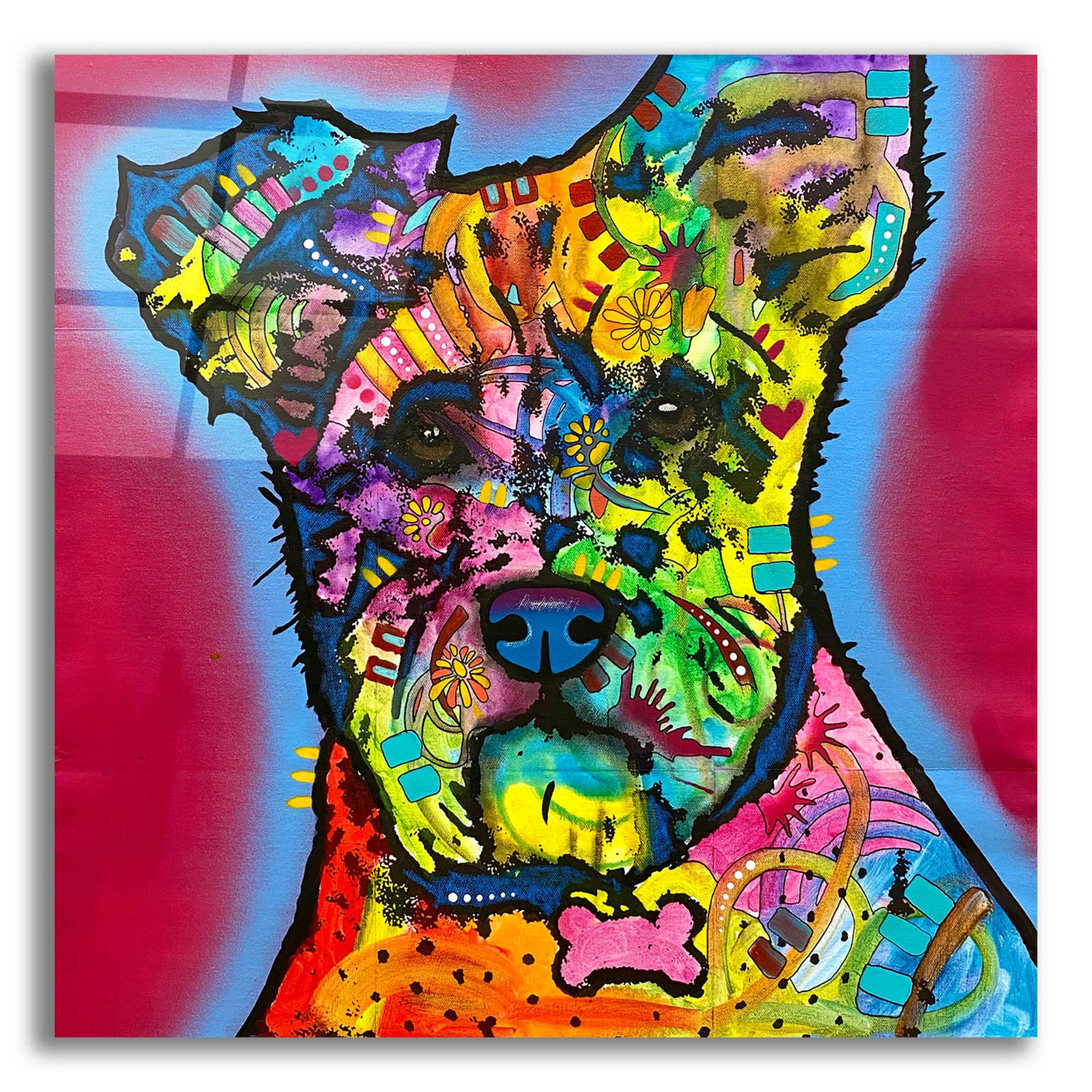 Epic Art 'I Heard What You Said' by Dean Russo, Acrylic Glass Wall Art,12x12