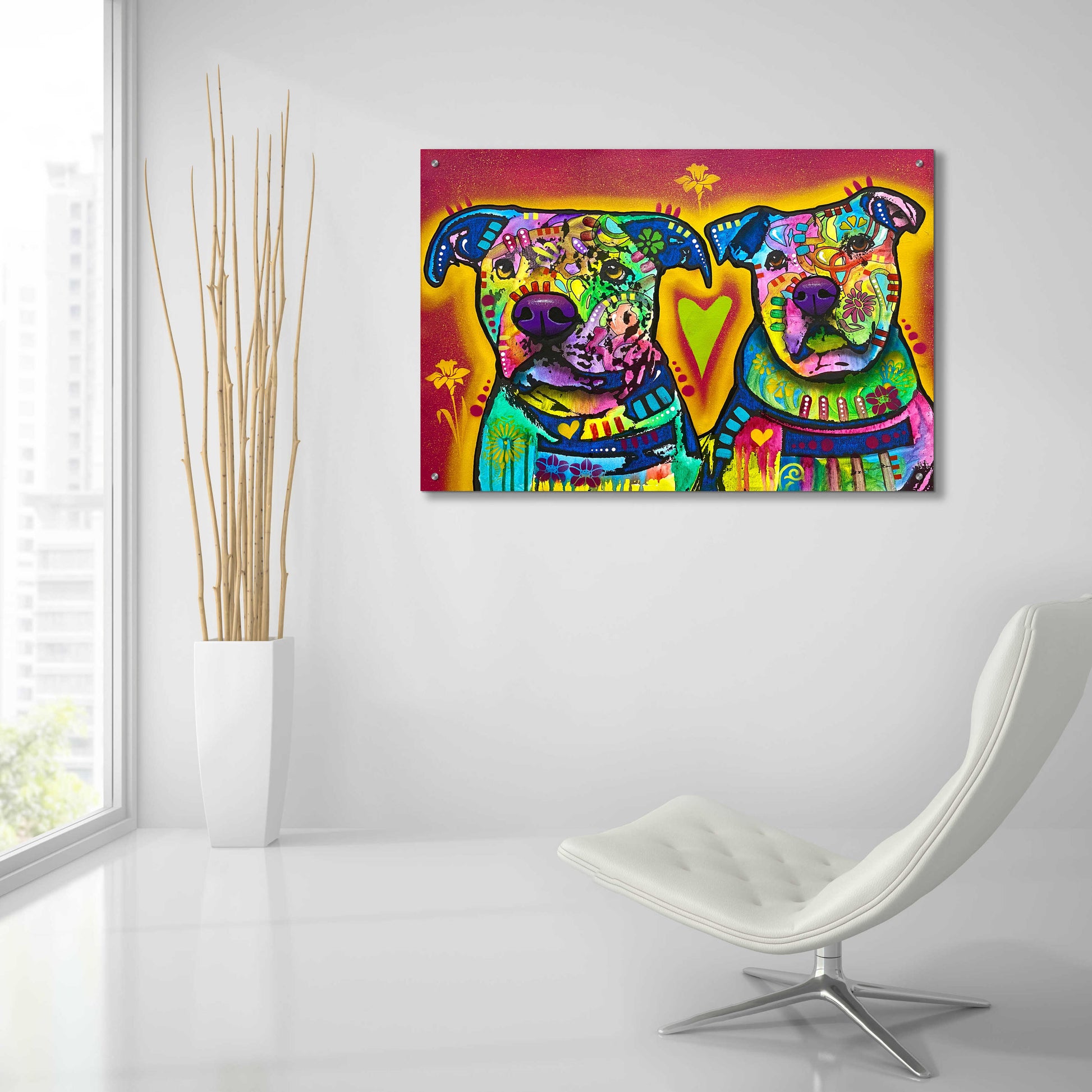 Epic Art 'Team Doggo Is Ready' by Dean Russo, Acrylic Glass Wall Art,36x24