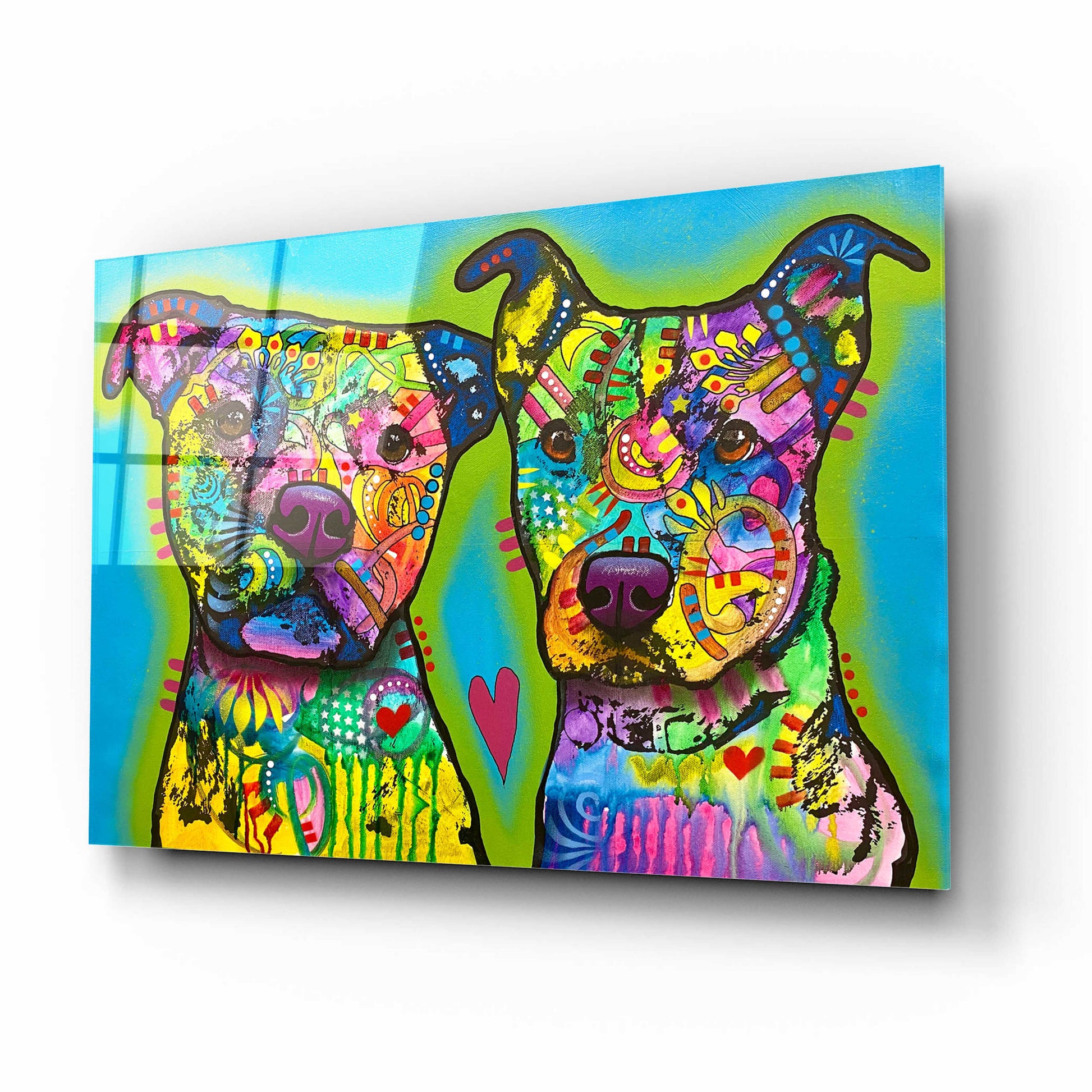 Epic Art 'Pupper Team Six' by Dean Russo, Acrylic Glass Wall Art,16x12