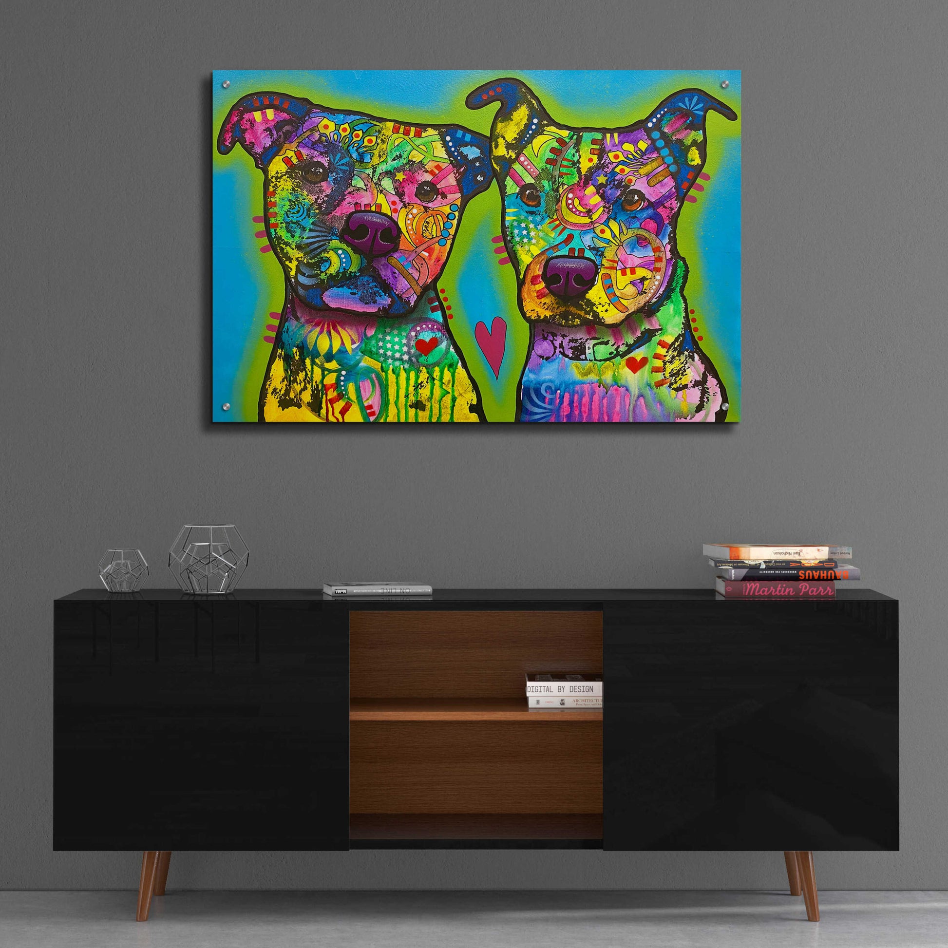 Epic Art 'Pupper Team Six' by Dean Russo, Acrylic Glass Wall Art,36x24