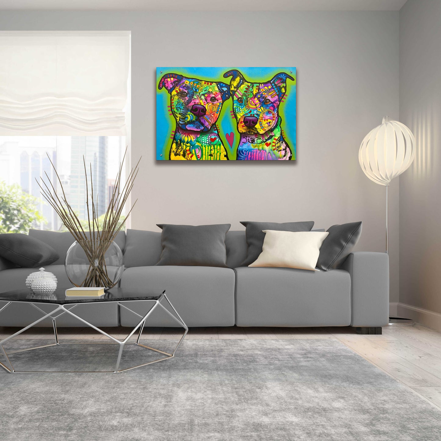 Epic Art 'Pupper Team Six' by Dean Russo, Acrylic Glass Wall Art,36x24