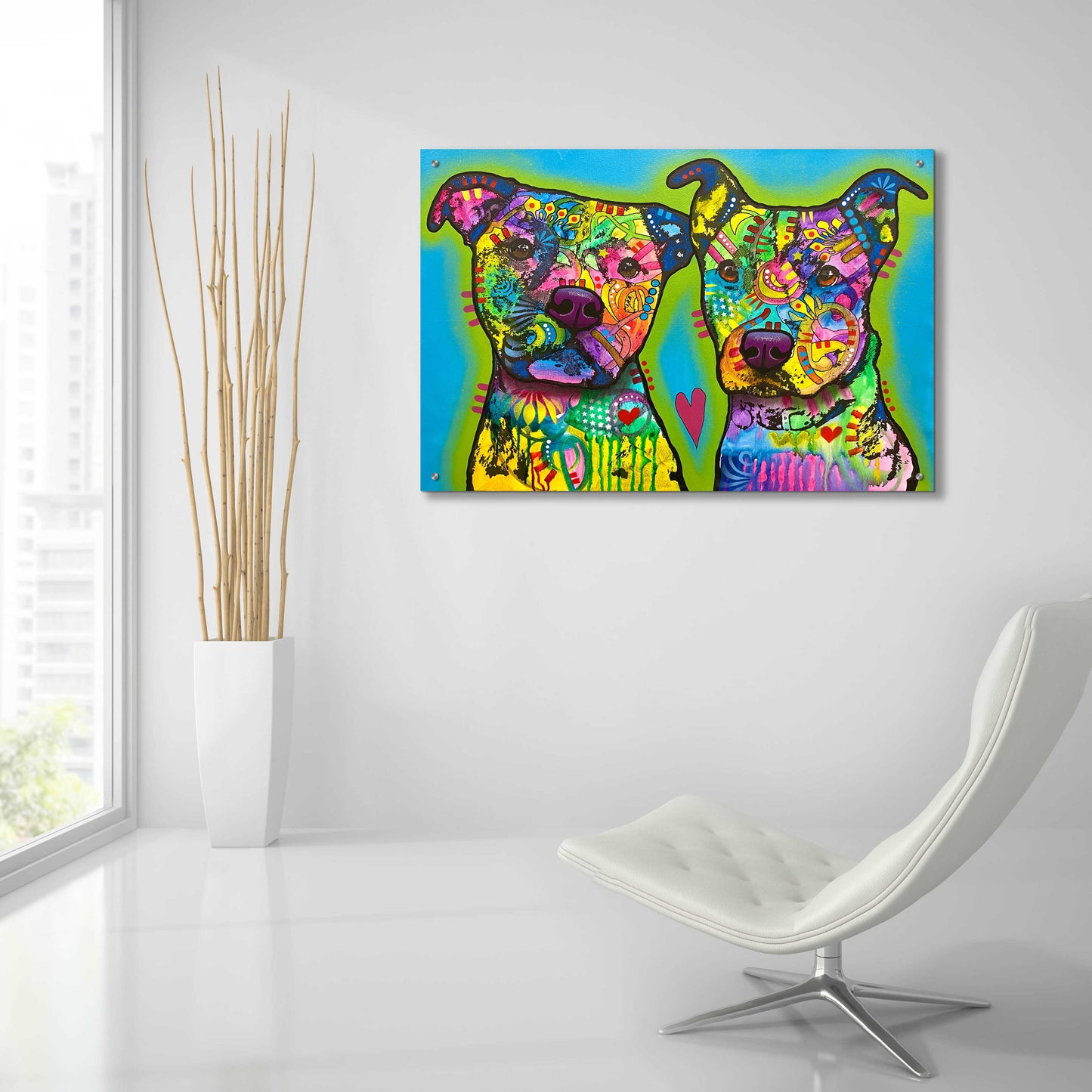 Epic Art 'Pupper Team Six' by Dean Russo, Acrylic Glass Wall Art,36x24