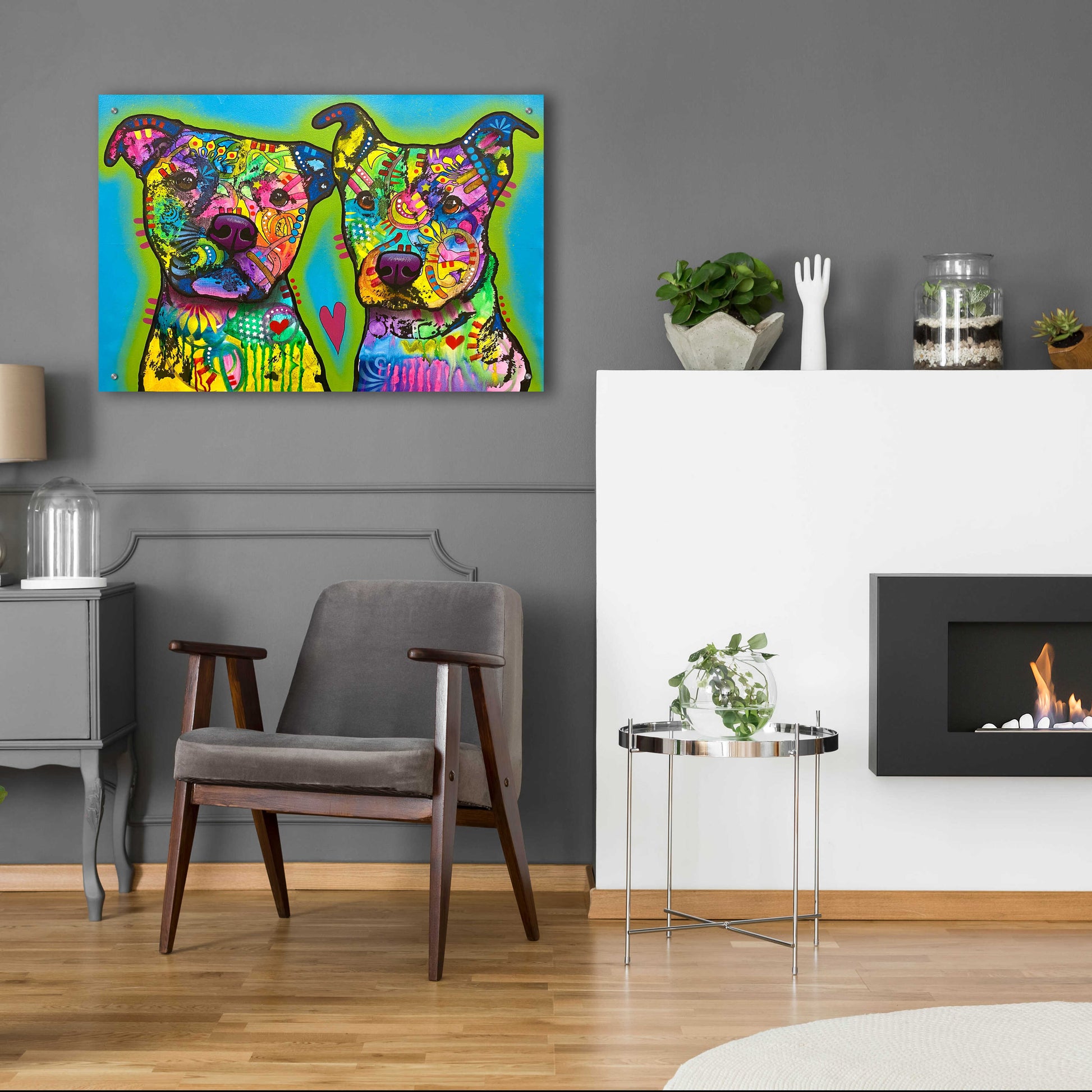 Epic Art 'Pupper Team Six' by Dean Russo, Acrylic Glass Wall Art,36x24