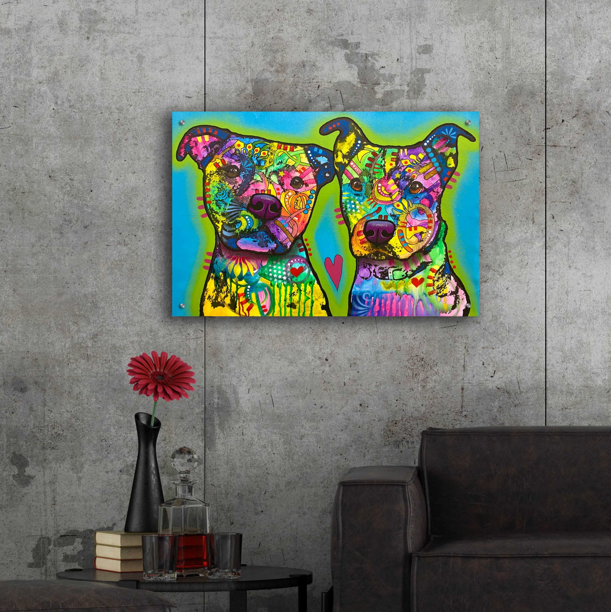 Epic Art 'Pupper Team Six' by Dean Russo, Acrylic Glass Wall Art,36x24