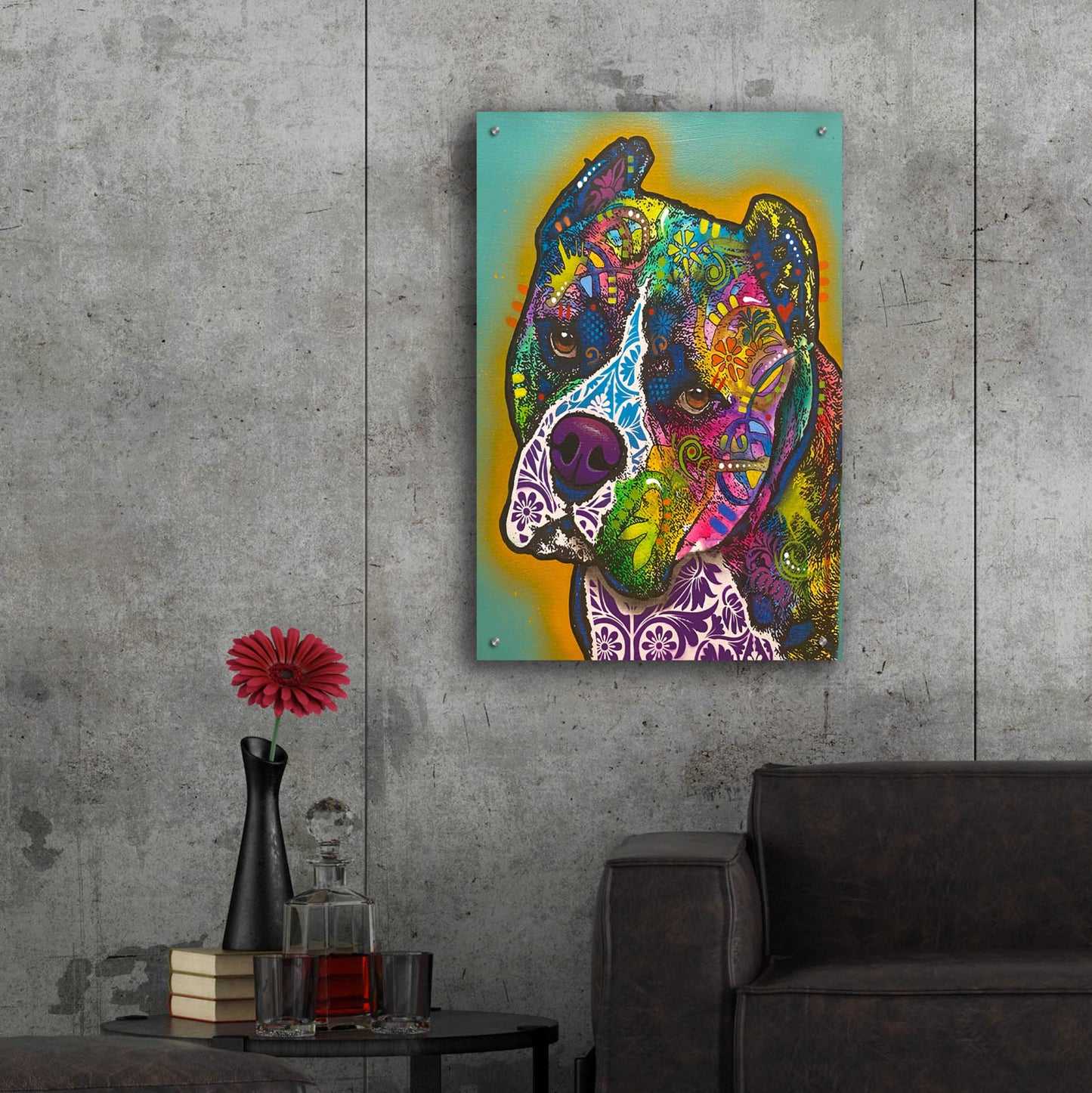 Epic Art 'Reporting For Snuggles' by Dean Russo, Acrylic Glass Wall Art,24x36