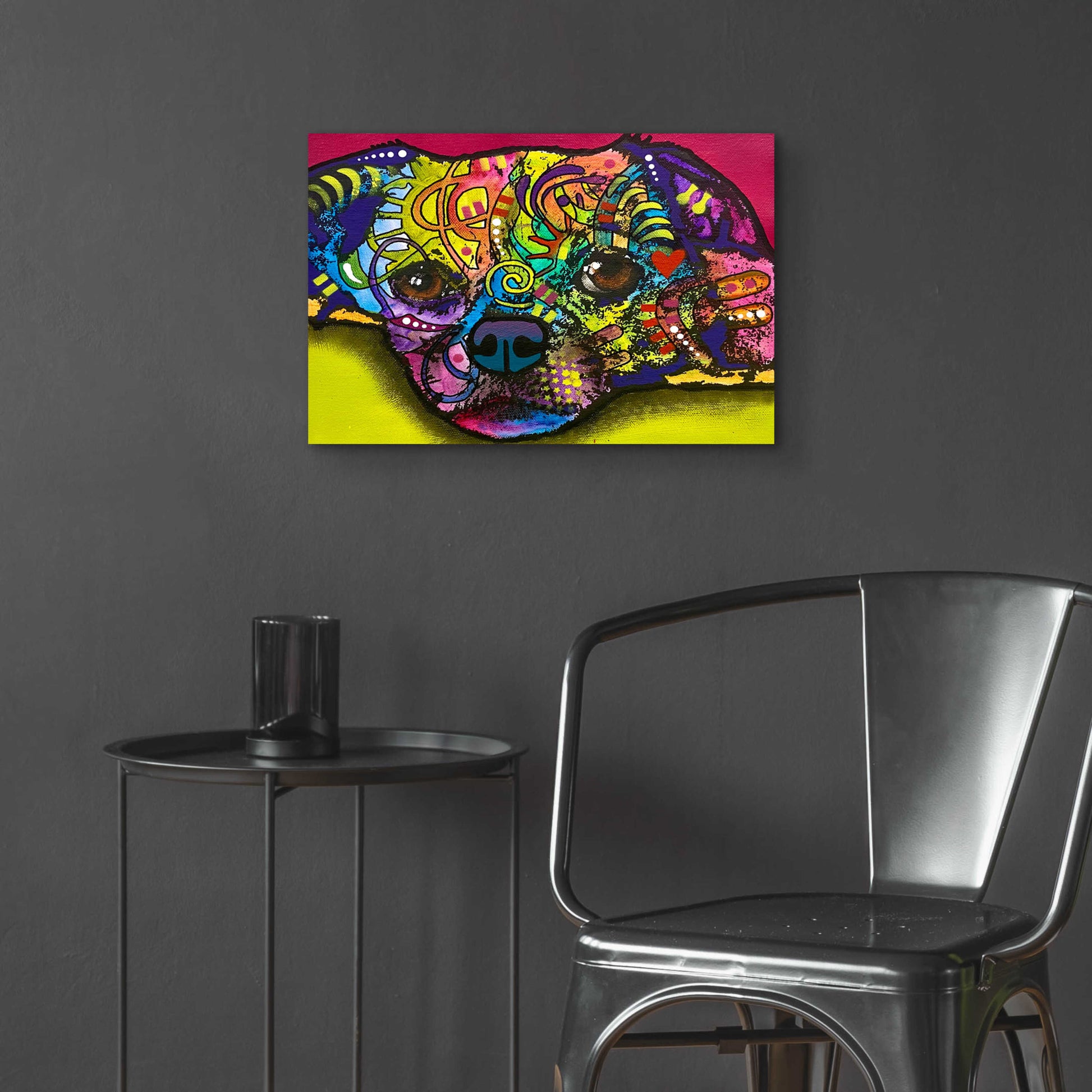 Epic Art 'A Little Tuckered' by Dean Russo, Acrylic Glass Wall Art,24x16