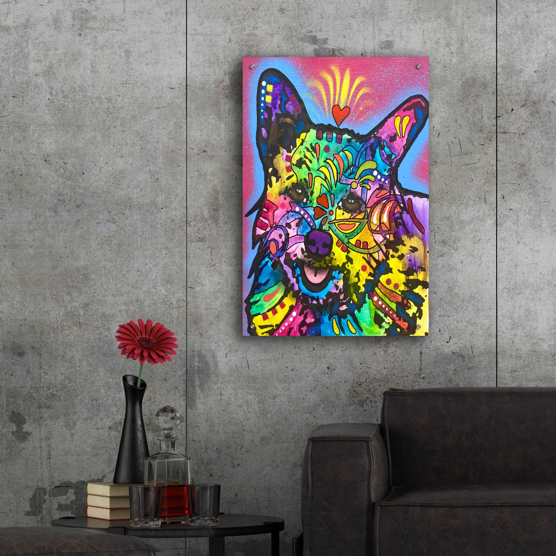 Epic Art 'Always Down For Snuggle Town' by Dean Russo, Acrylic Glass Wall Art,24x36