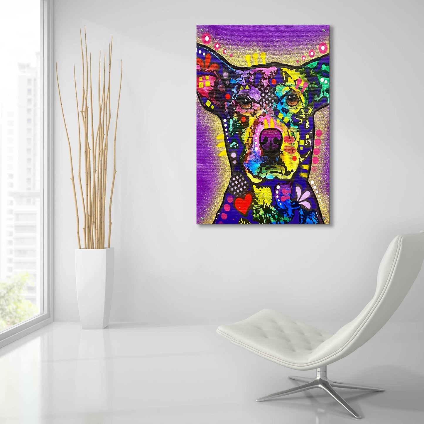 Epic Art 'Undivided Attention' by Dean Russo, Acrylic Glass Wall Art,24x36