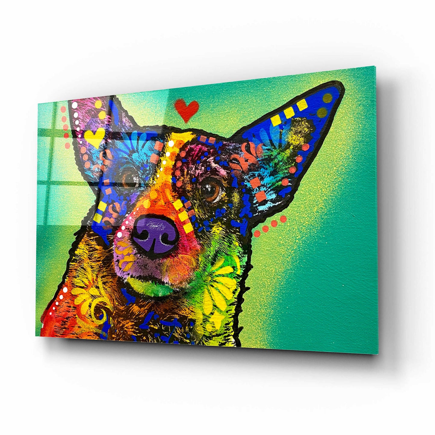 Epic Art 'Lil Nervous Still Full Of Love' by Dean Russo, Acrylic Glass Wall Art,16x12