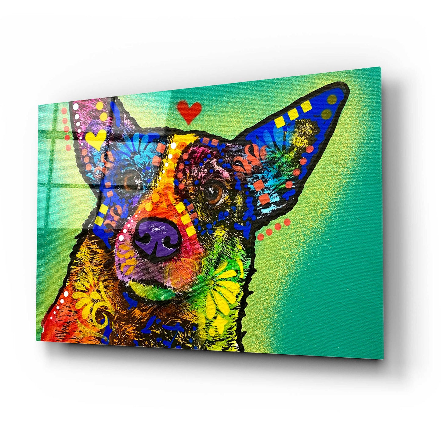 Epic Art 'Lil Nervous Still Full Of Love' by Dean Russo, Acrylic Glass Wall Art,24x16