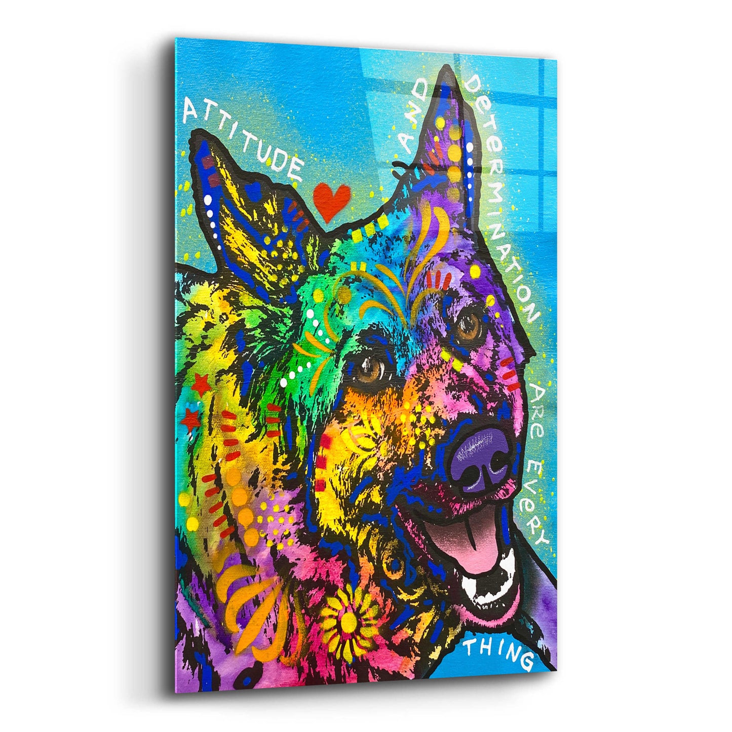 Epic Art 'Attitude And Determination' by Dean Russo, Acrylic Glass Wall Art,12x16