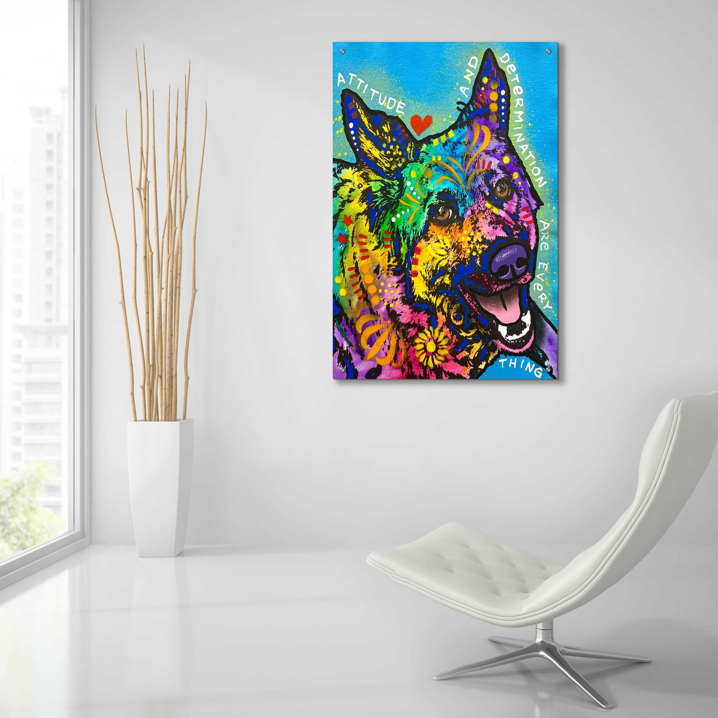 Epic Art 'Attitude And Determination' by Dean Russo, Acrylic Glass Wall Art,24x36