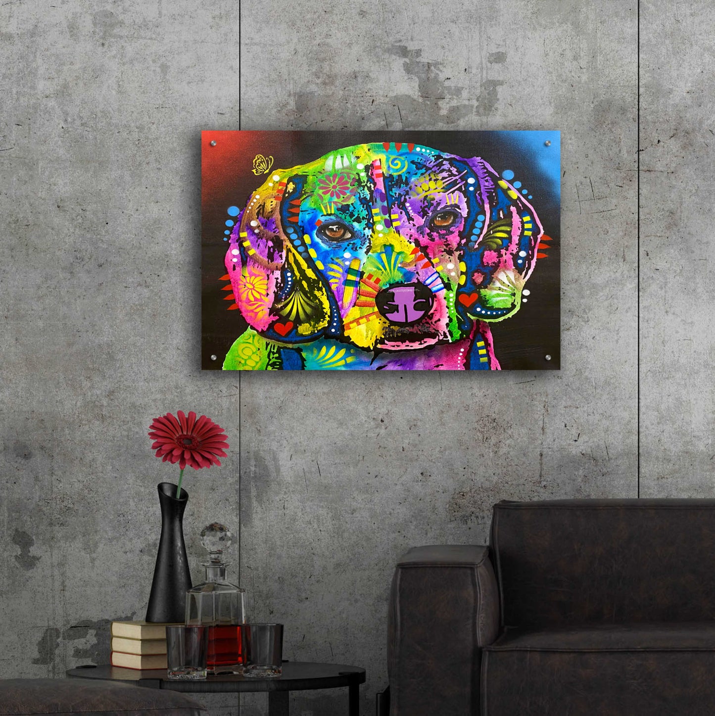 Epic Art 'It Wasn't Me I Swear' by Dean Russo, Acrylic Glass Wall Art,36x24