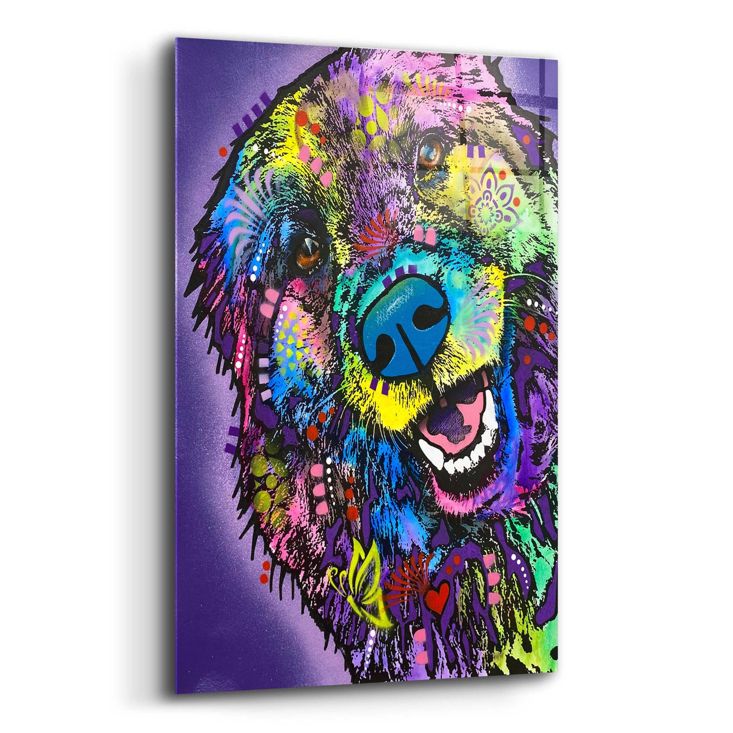 Epic Art 'Floofer Fren' by Dean Russo, Acrylic Glass Wall Art,12x16