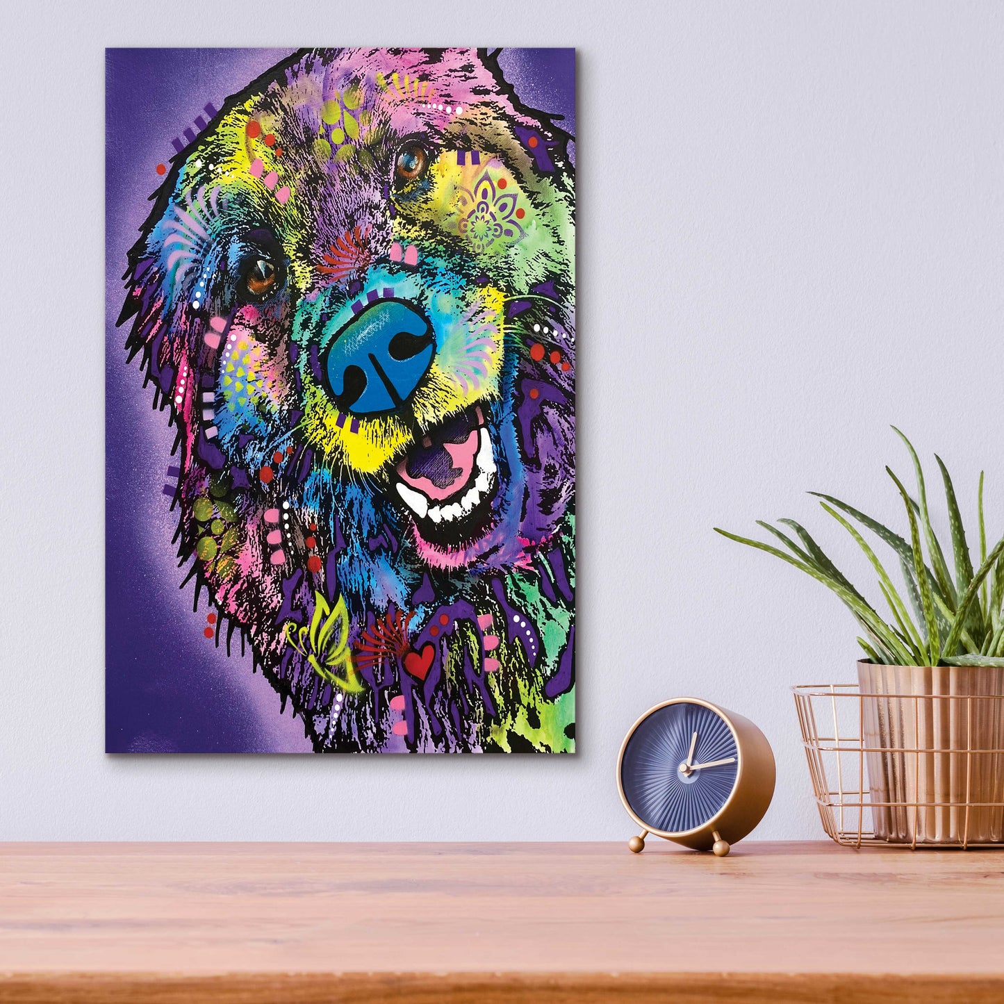 Epic Art 'Floofer Fren' by Dean Russo, Acrylic Glass Wall Art,12x16