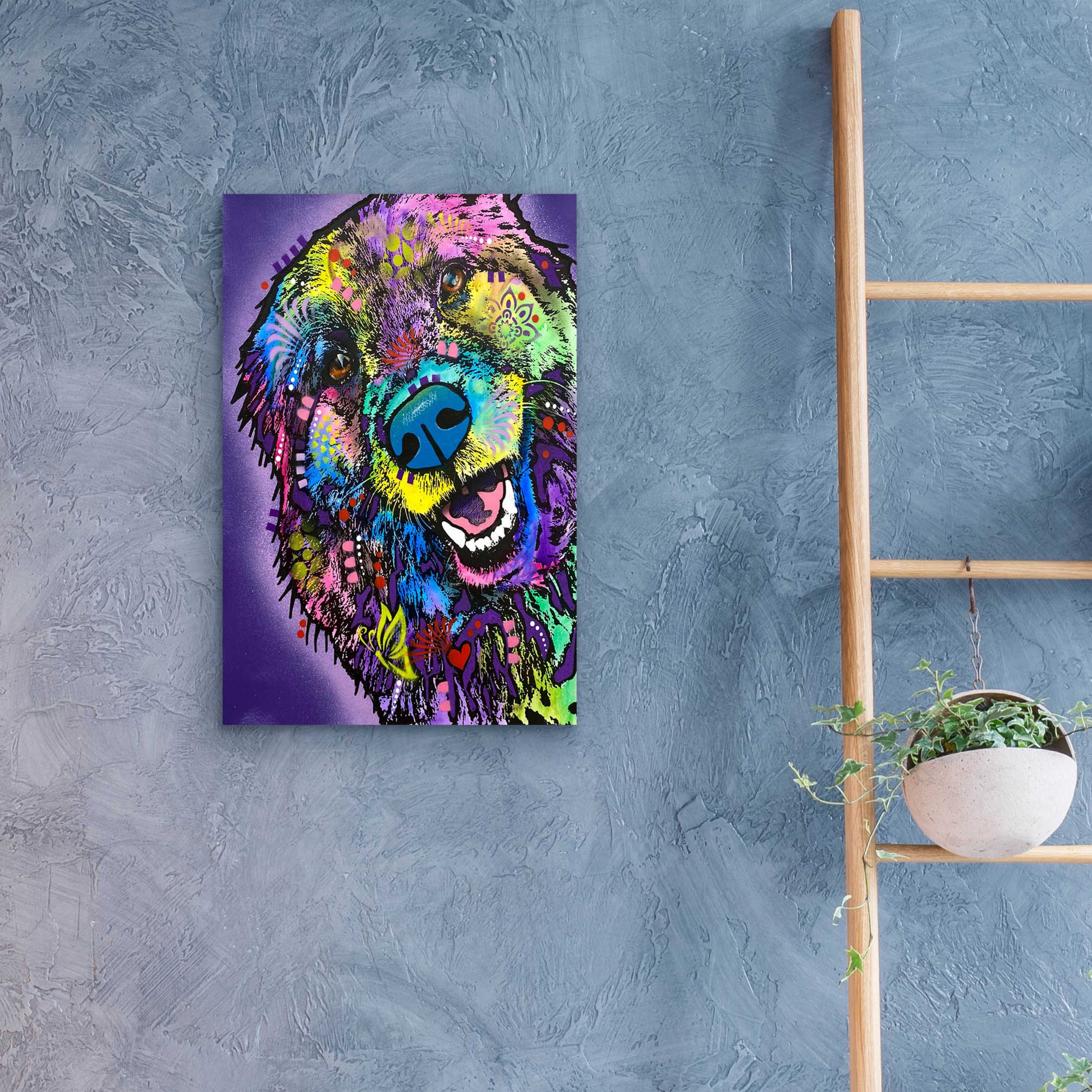 Epic Art 'Floofer Fren' by Dean Russo, Acrylic Glass Wall Art,16x24