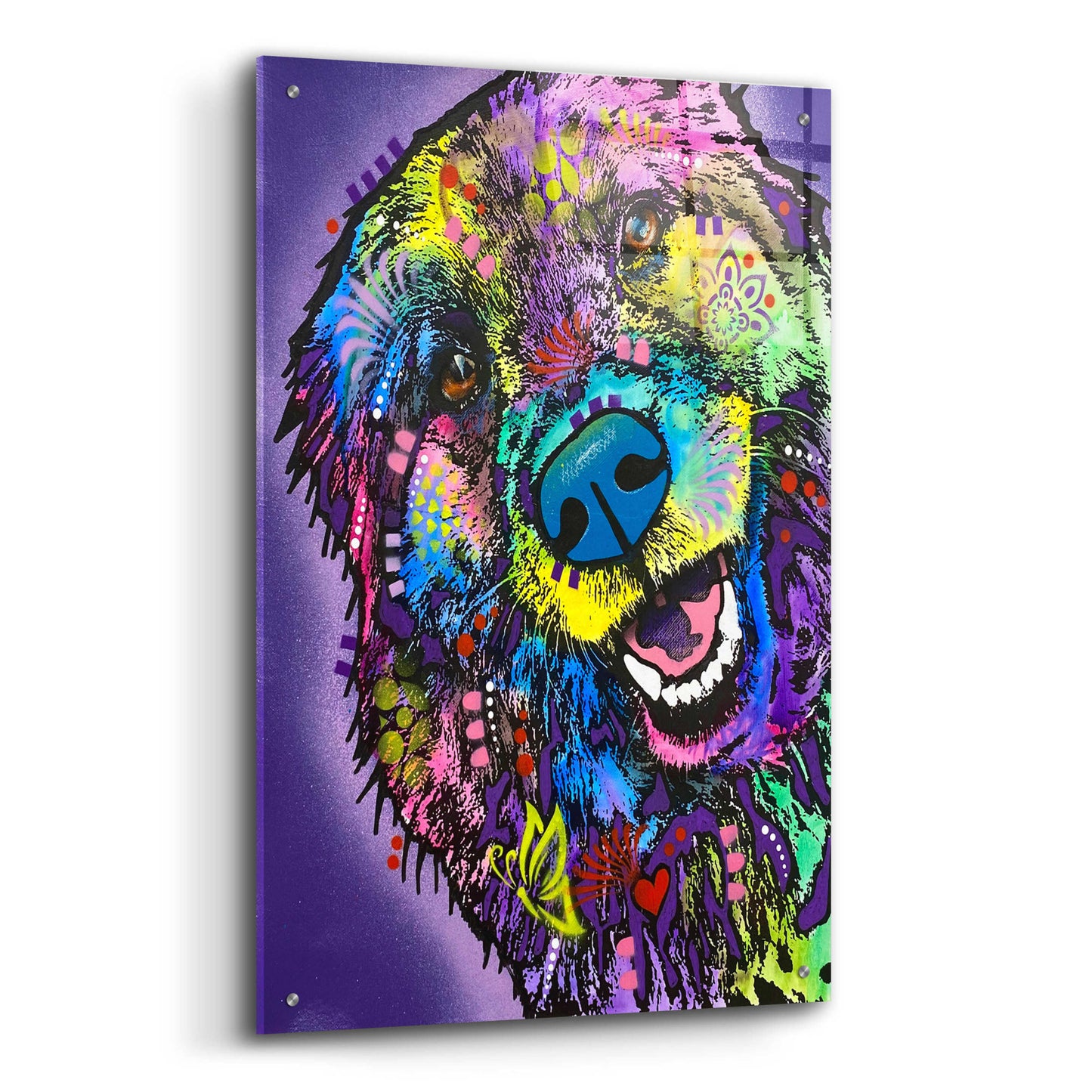 Epic Art 'Floofer Fren' by Dean Russo, Acrylic Glass Wall Art,24x36