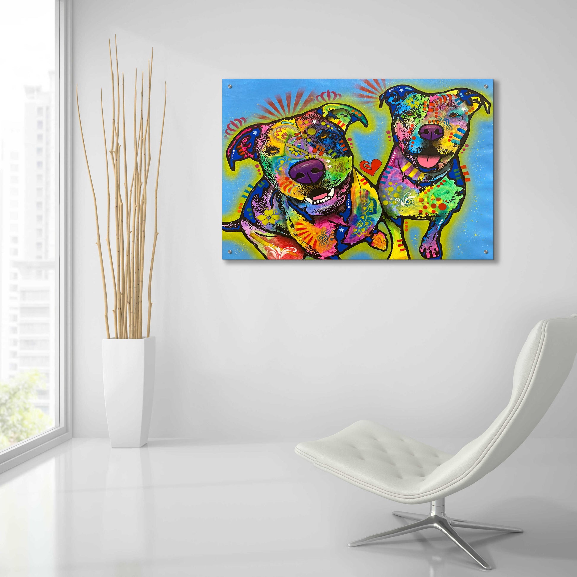 Epic Art 'Frens Fo Life' by Dean Russo, Acrylic Glass Wall Art,36x24