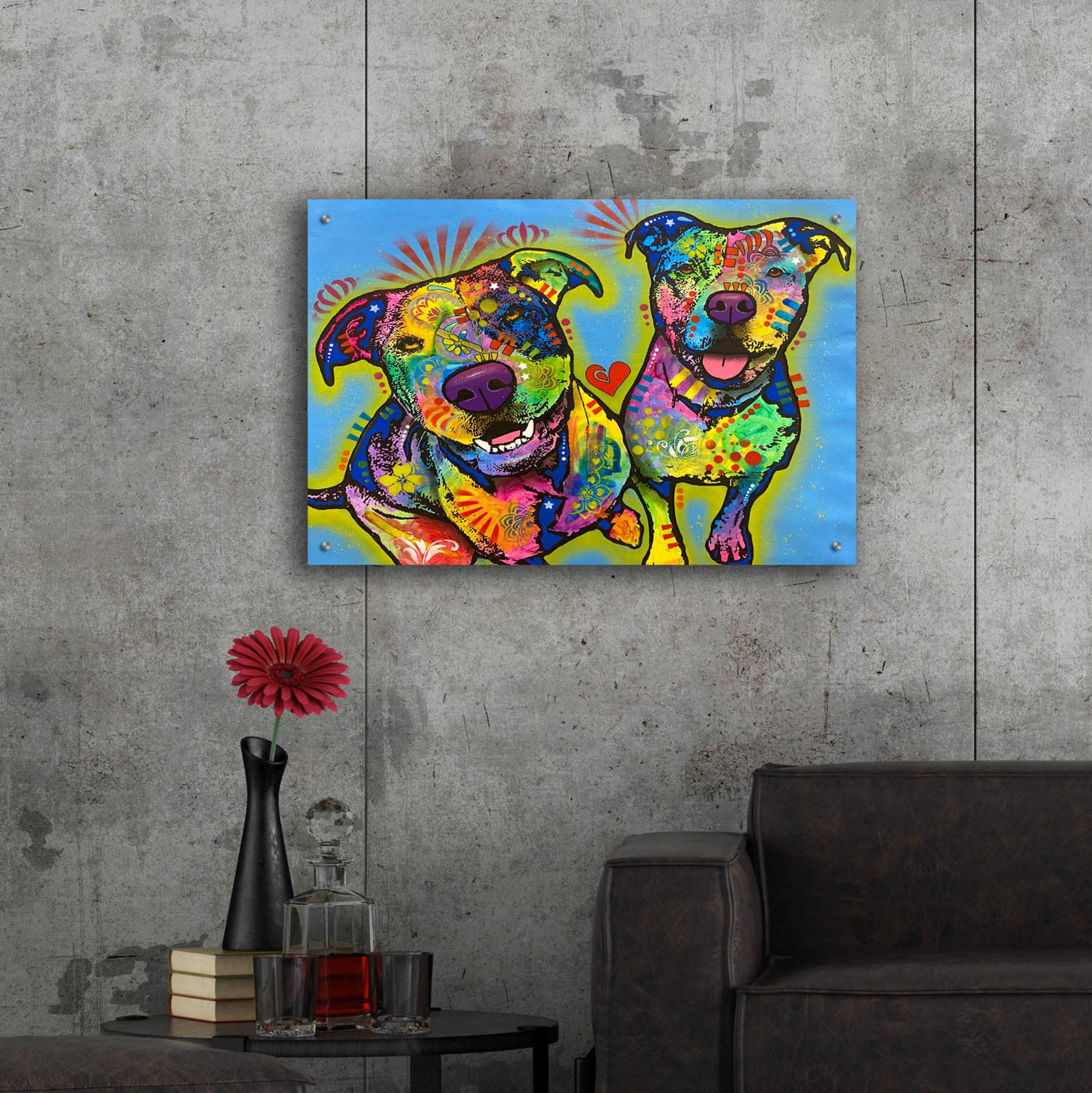 Epic Art 'Frens Fo Life' by Dean Russo, Acrylic Glass Wall Art,36x24