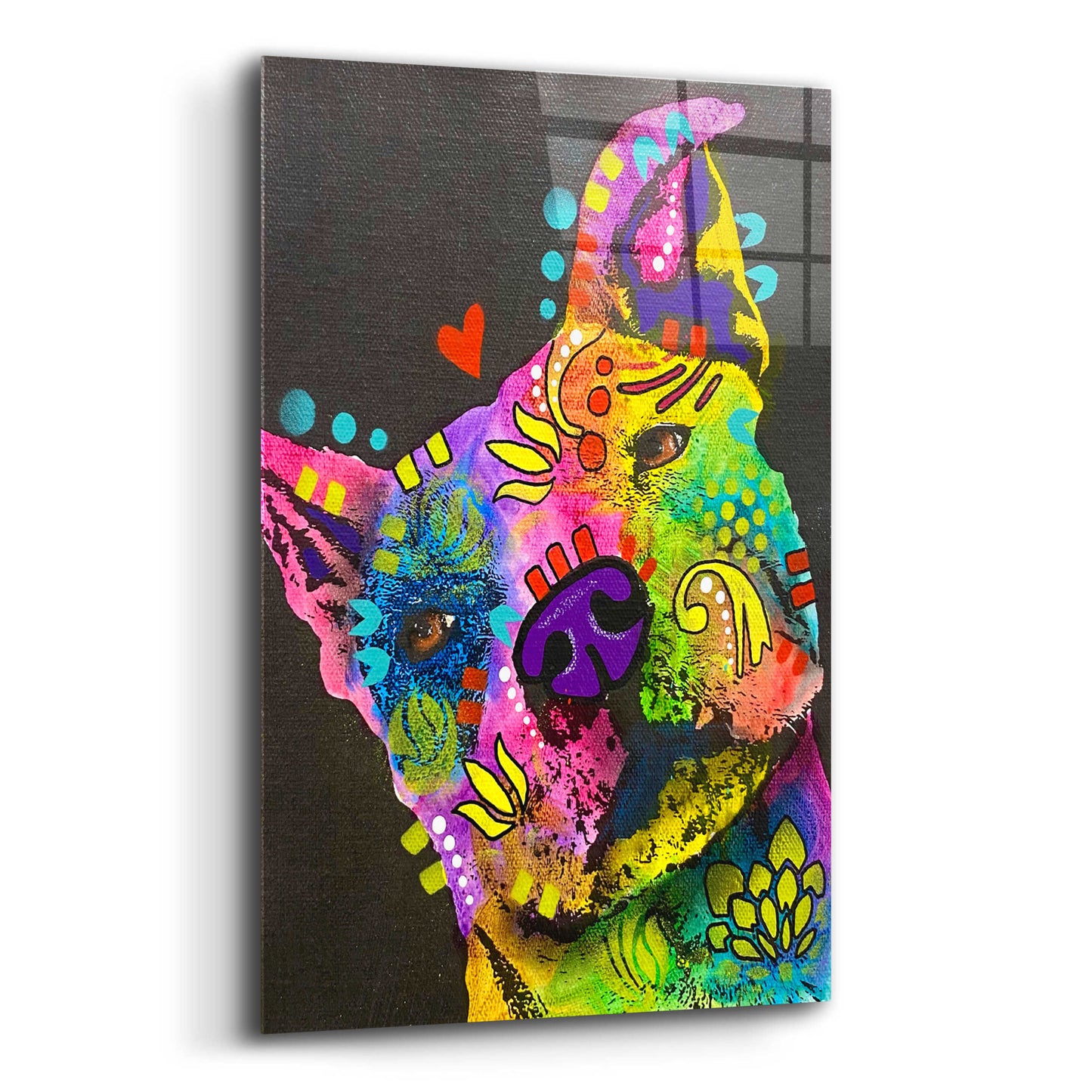 Epic Art 'Sideeye Love' by Dean Russo, Acrylic Glass Wall Art,12x16