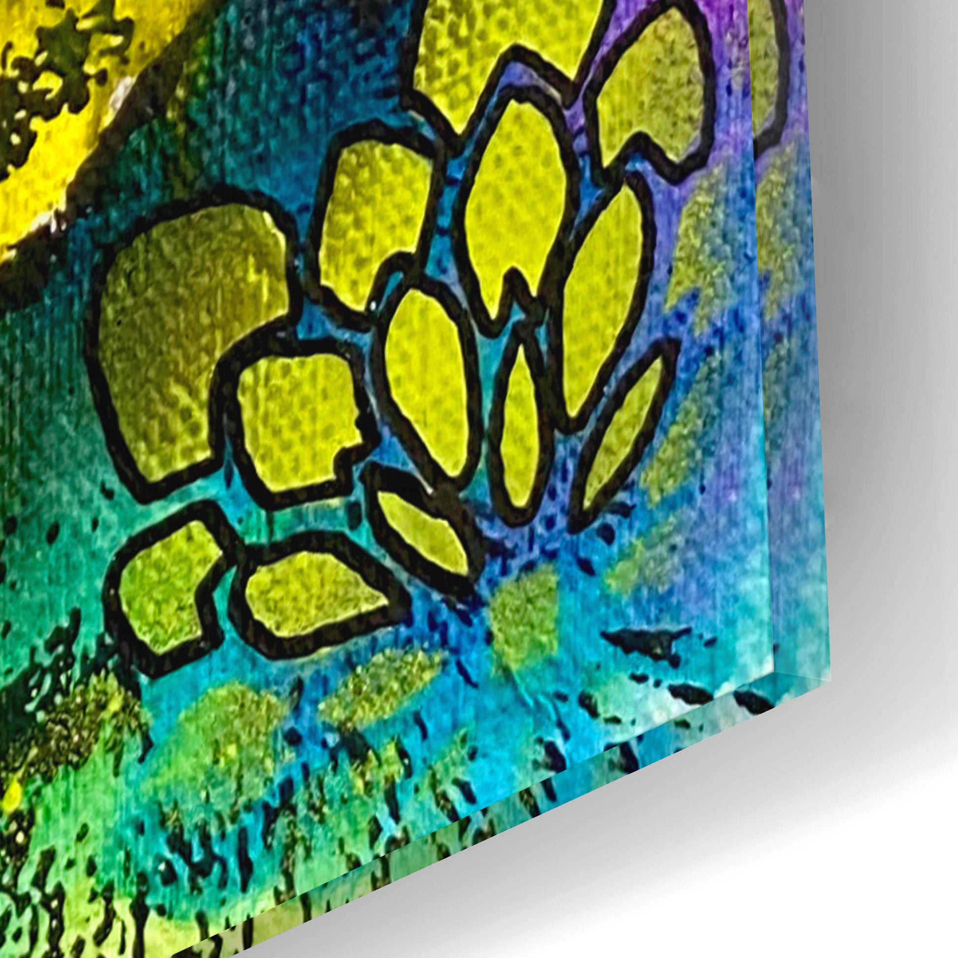 Epic Art 'Sideeye Love' by Dean Russo, Acrylic Glass Wall Art,12x16