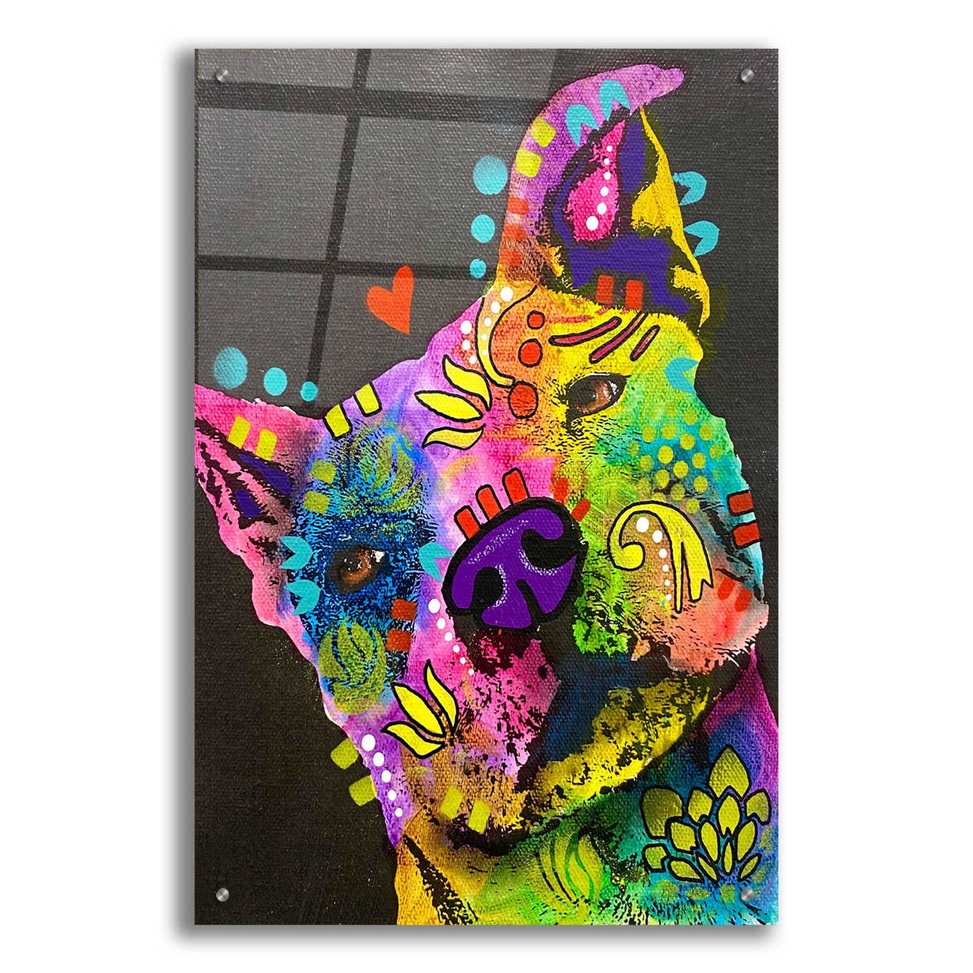 Epic Art 'Sideeye Love' by Dean Russo, Acrylic Glass Wall Art,24x36