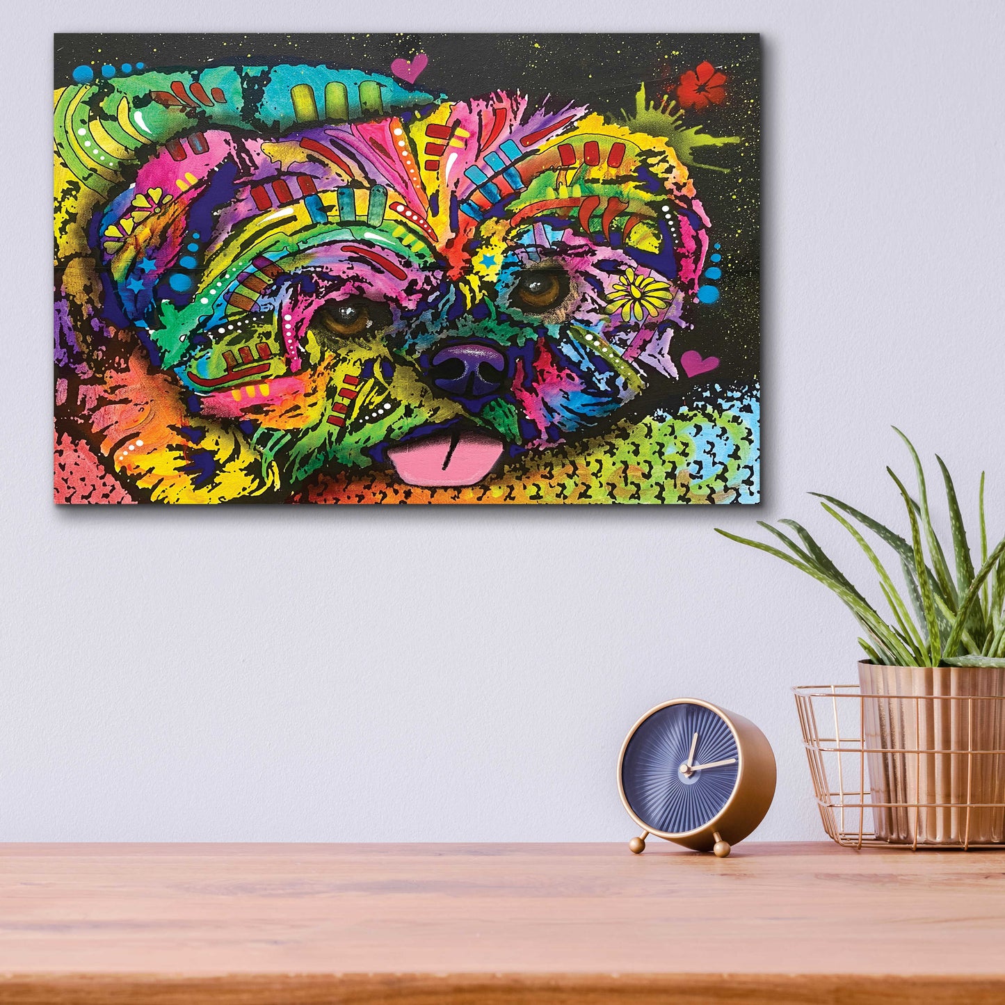 Epic Art 'Pooped Pupper' by Dean Russo, Acrylic Glass Wall Art,16x12