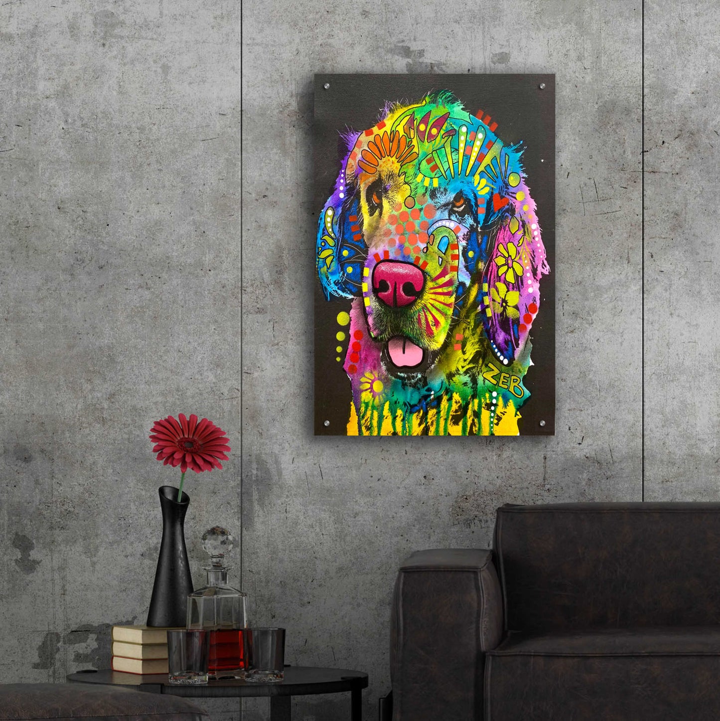 Epic Art 'This Is Your Five AM Courtesy Call' by Dean Russo, Acrylic Glass Wall Art,24x36