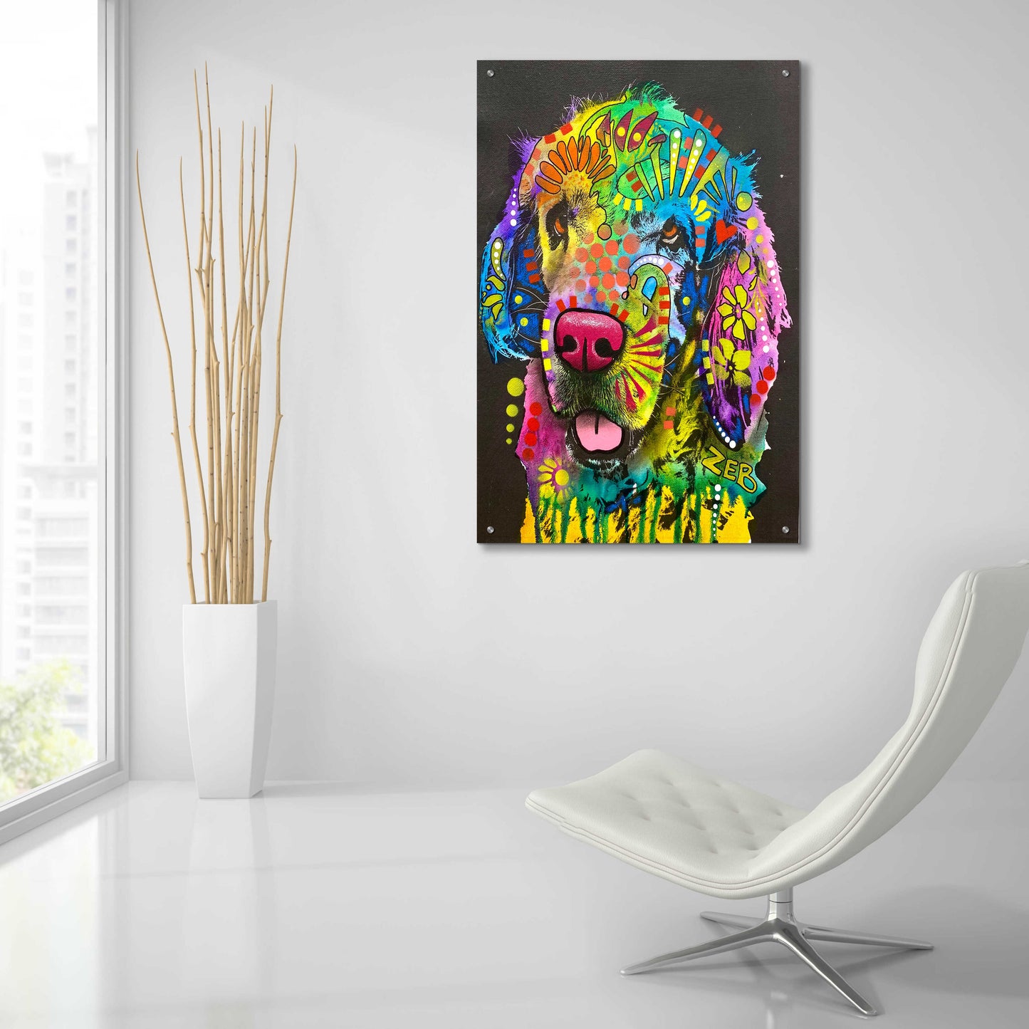 Epic Art 'This Is Your Five AM Courtesy Call' by Dean Russo, Acrylic Glass Wall Art,24x36