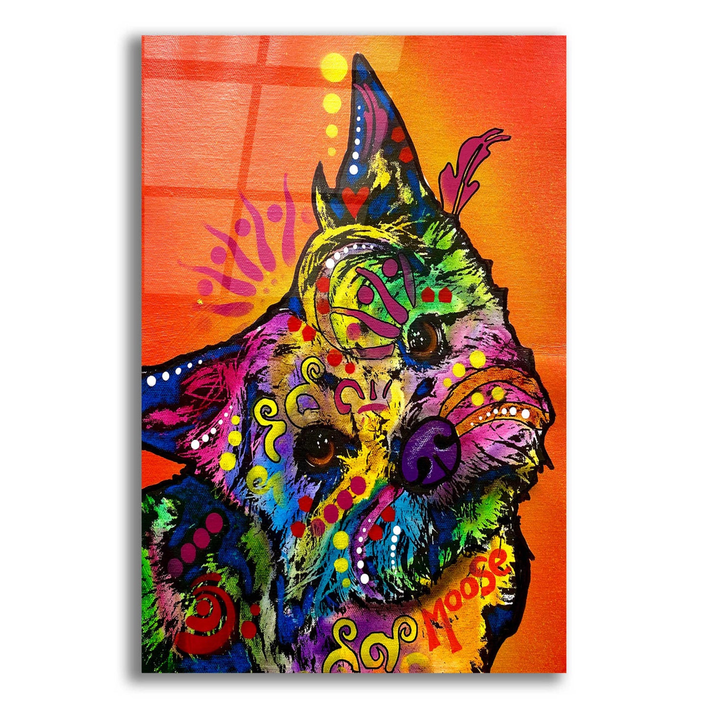 Epic Art 'Moose Ain't No Snitch' by Dean Russo, Acrylic Glass Wall Art,12x16