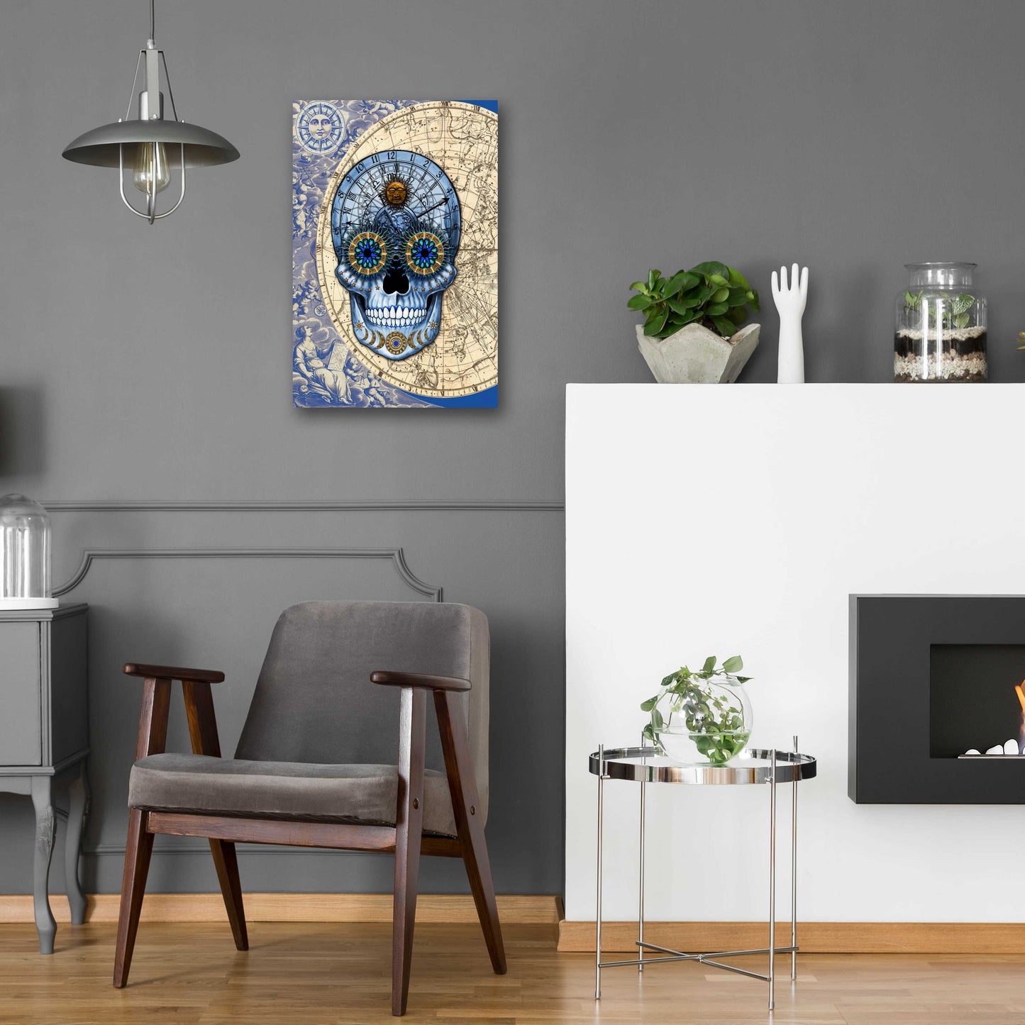 Epic Art 'Astrologiskull' by Fusion Idol Arts, Acrylic Glass Wall Art,16x24