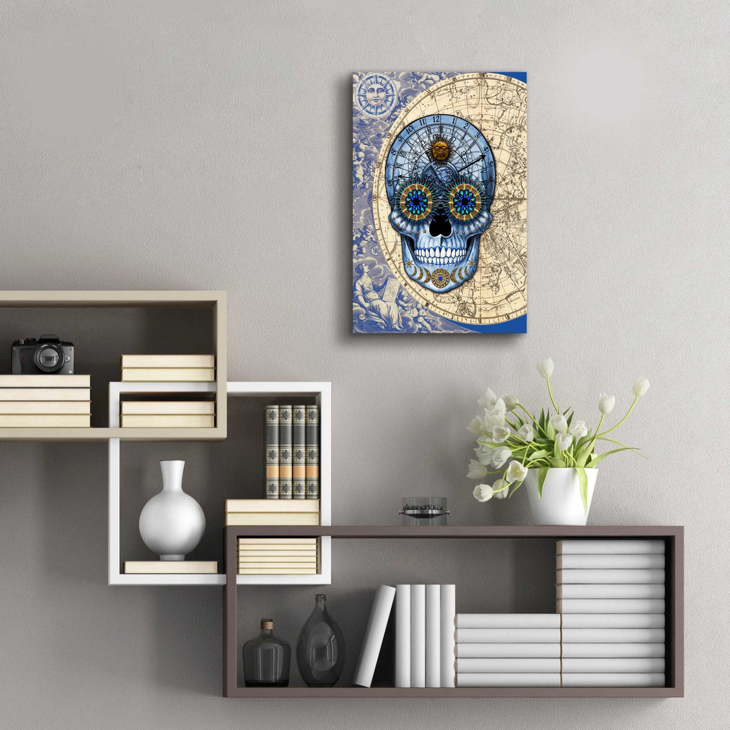 Epic Art 'Astrologiskull' by Fusion Idol Arts, Acrylic Glass Wall Art,16x24