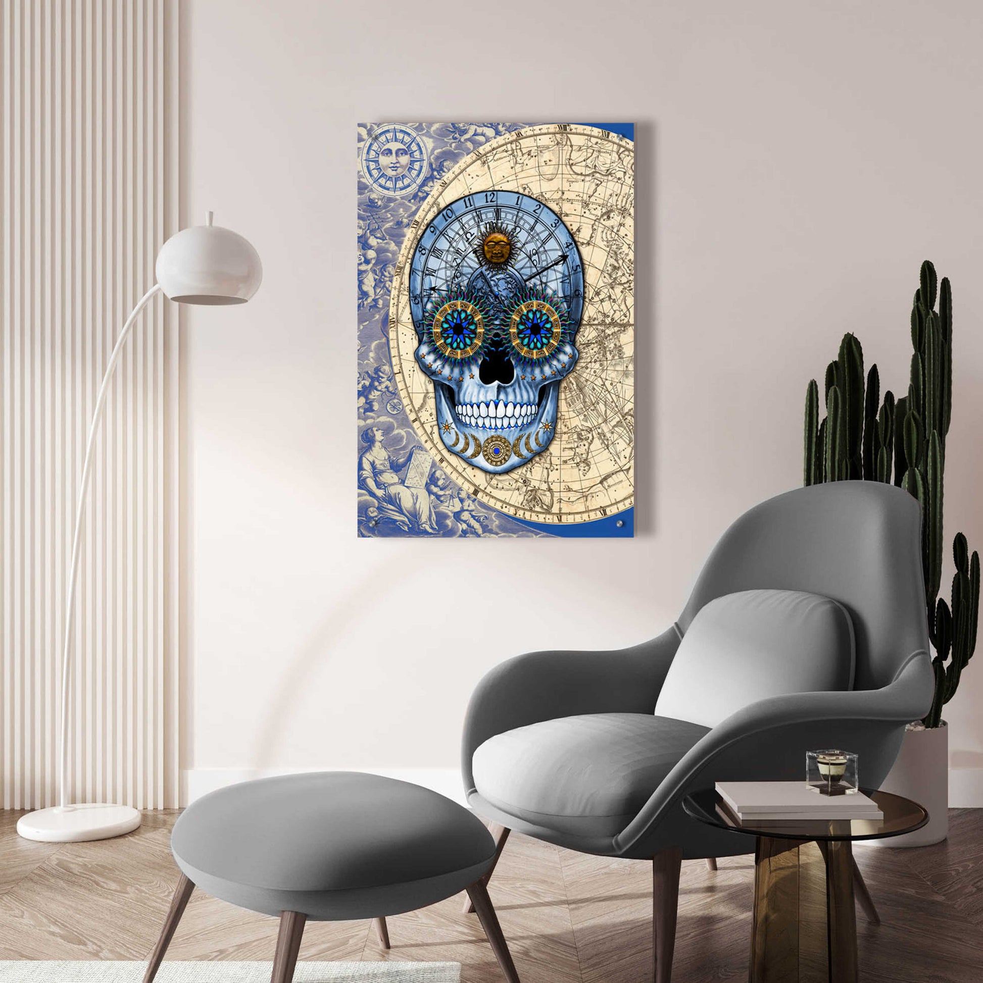 Epic Art 'Astrologiskull' by Fusion Idol Arts, Acrylic Glass Wall Art,24x36