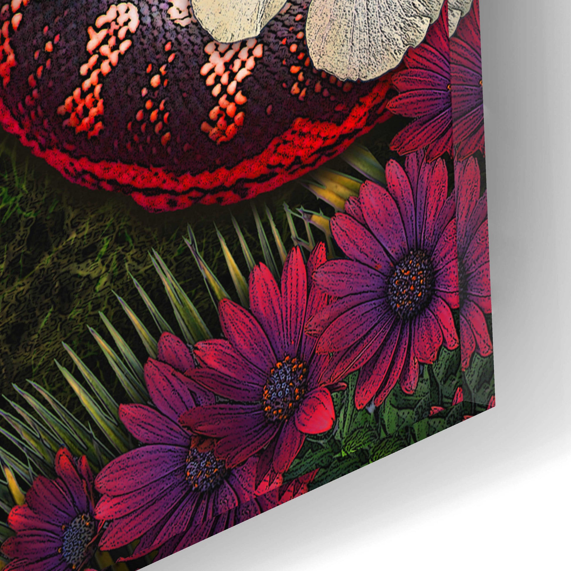 Epic Art 'Baron in Bloom' by Fusion Idol Arts, Acrylic Glass Wall Art,12x12