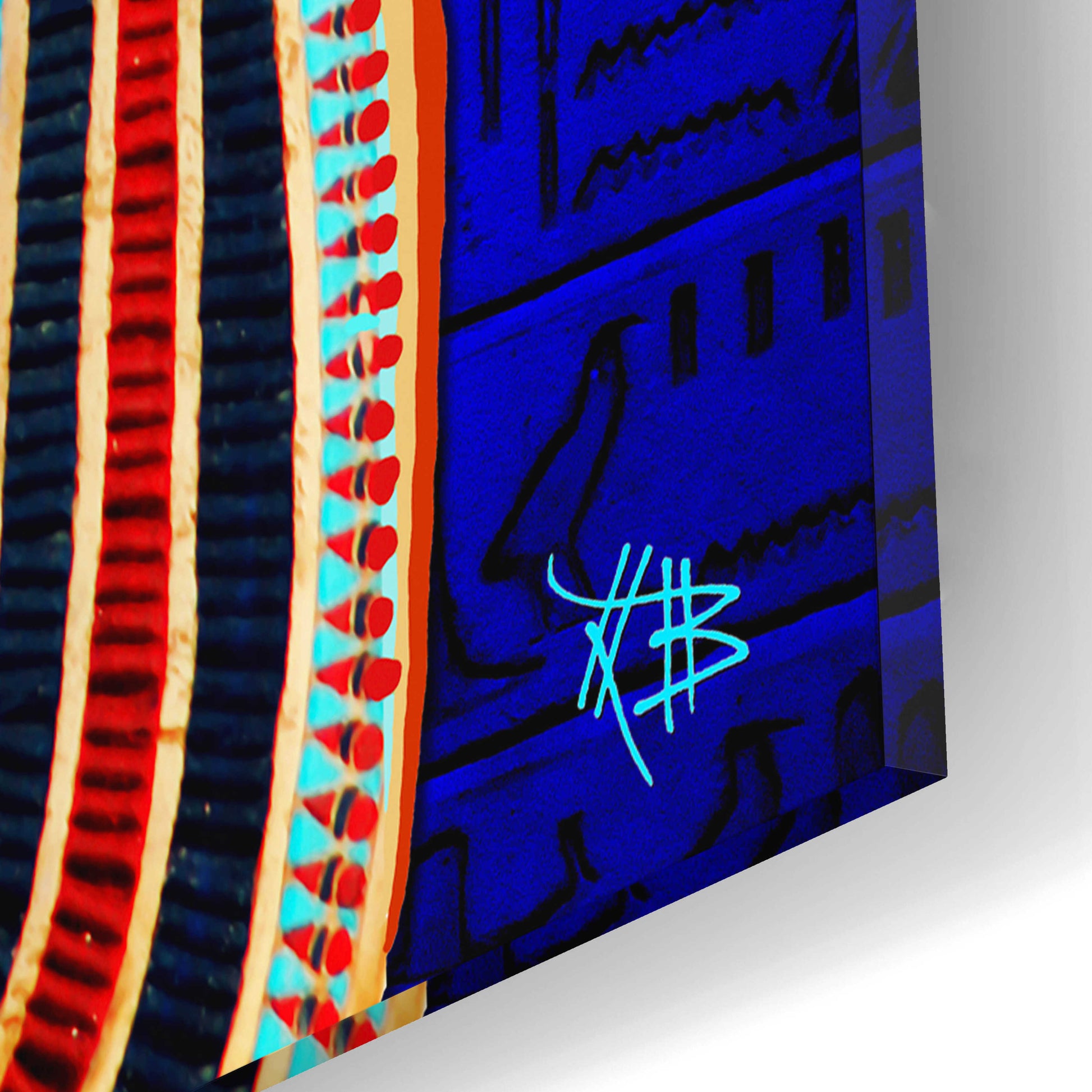 Epic Art 'Funky Bone Pharaoh' by Fusion Idol Arts, Acrylic Glass Wall Art,12x12