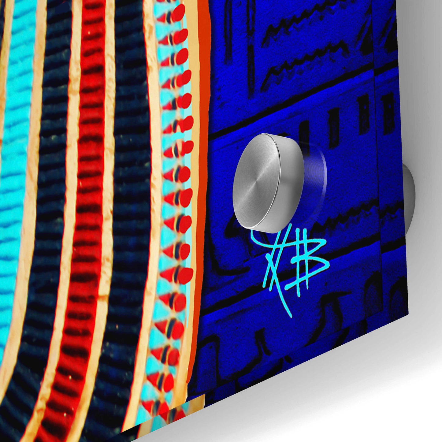 Epic Art 'Funky Bone Pharaoh' by Fusion Idol Arts, Acrylic Glass Wall Art,36x36