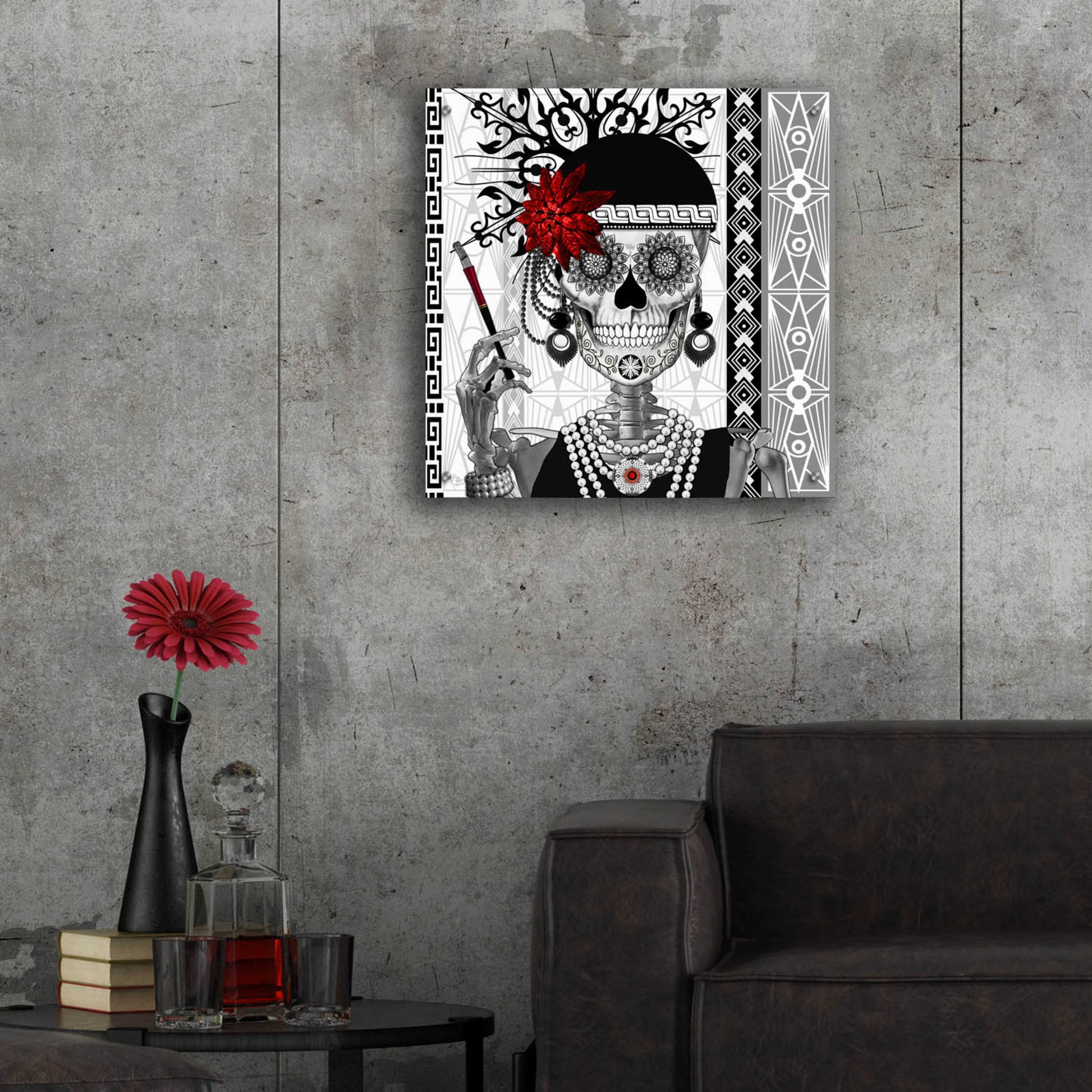 Epic Art 'Mrs Gloria Vanderbone' by Fusion Idol Arts, Acrylic Glass Wall Art,24x24