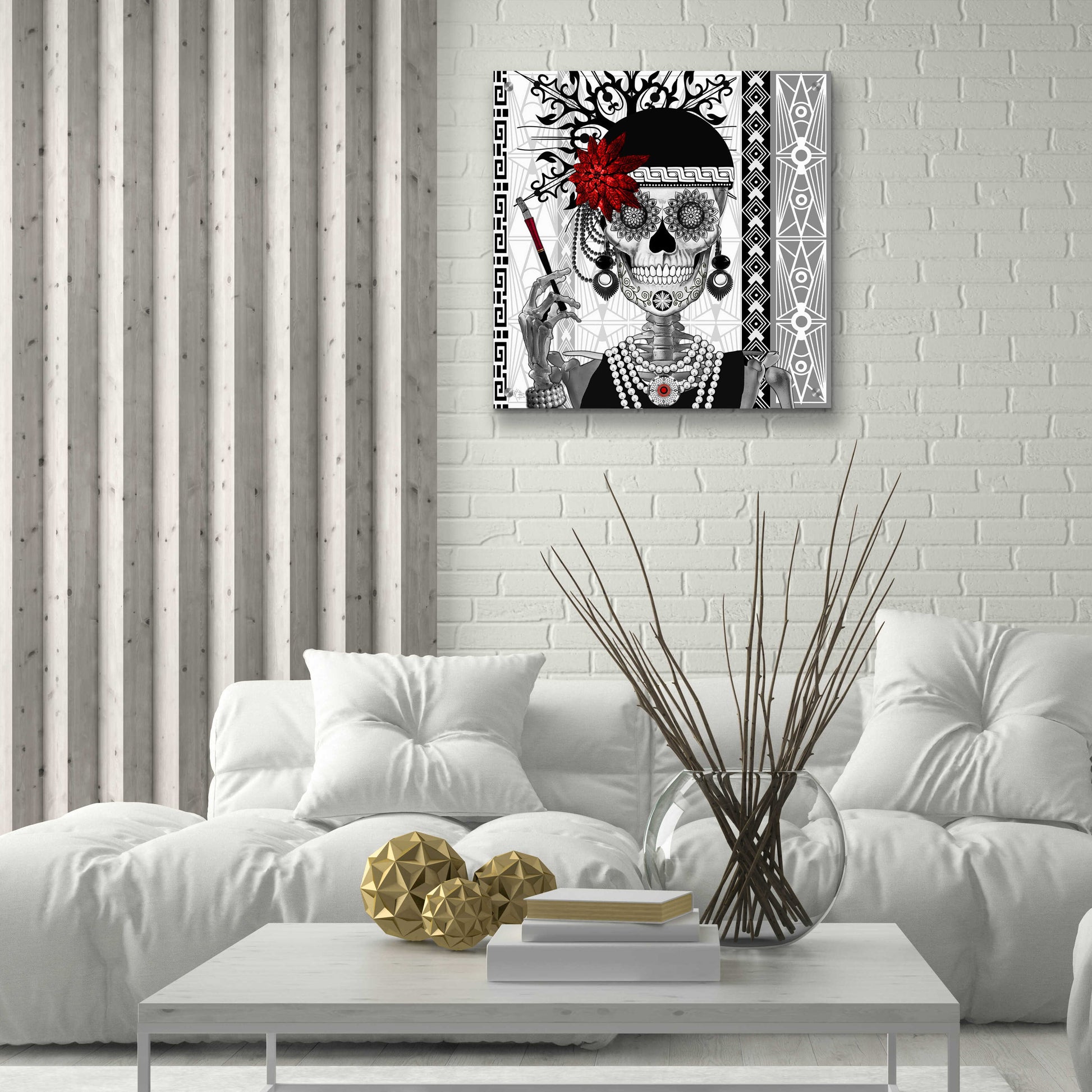 Epic Art 'Mrs Gloria Vanderbone' by Fusion Idol Arts, Acrylic Glass Wall Art,24x24