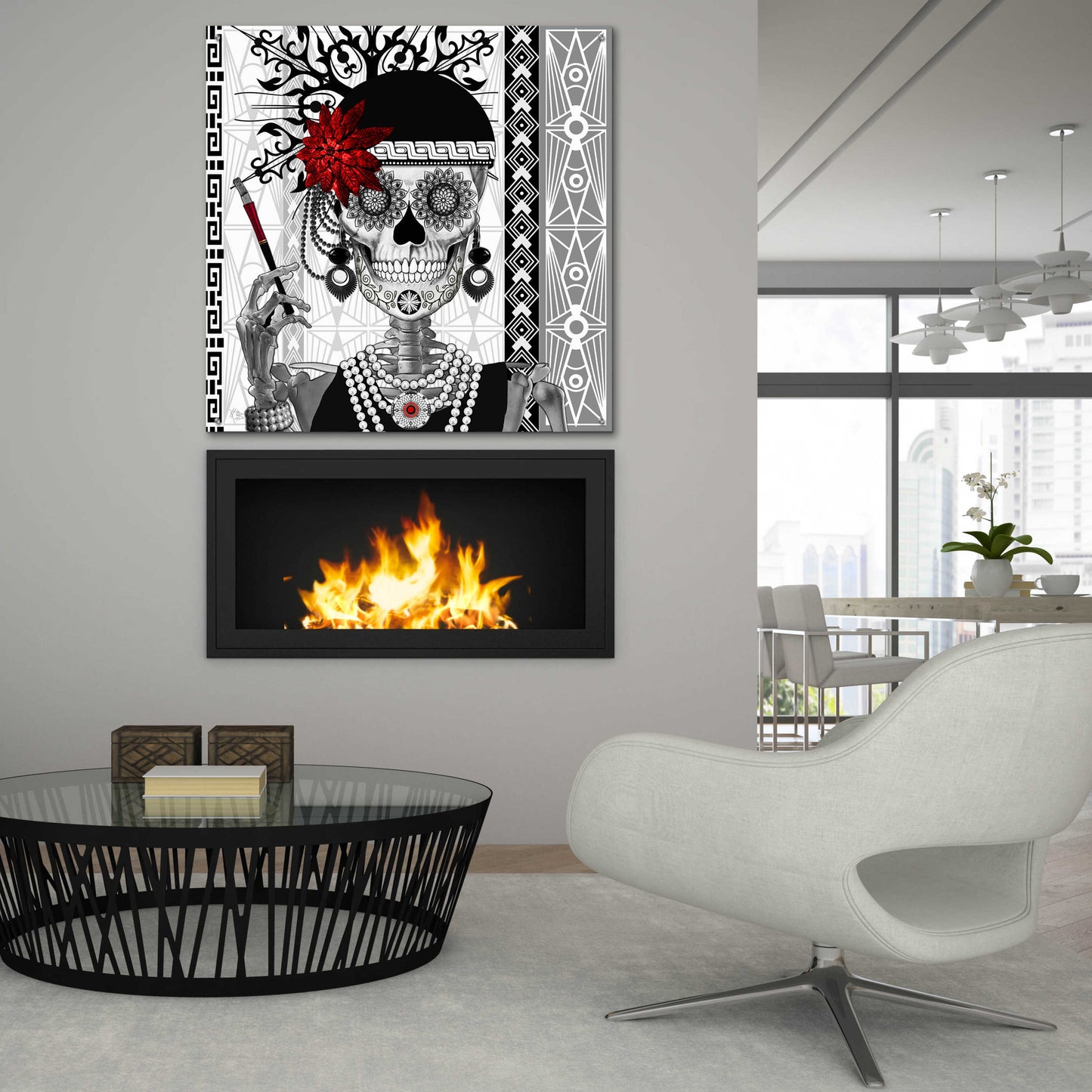 Epic Art 'Mrs Gloria Vanderbone' by Fusion Idol Arts, Acrylic Glass Wall Art,36x36