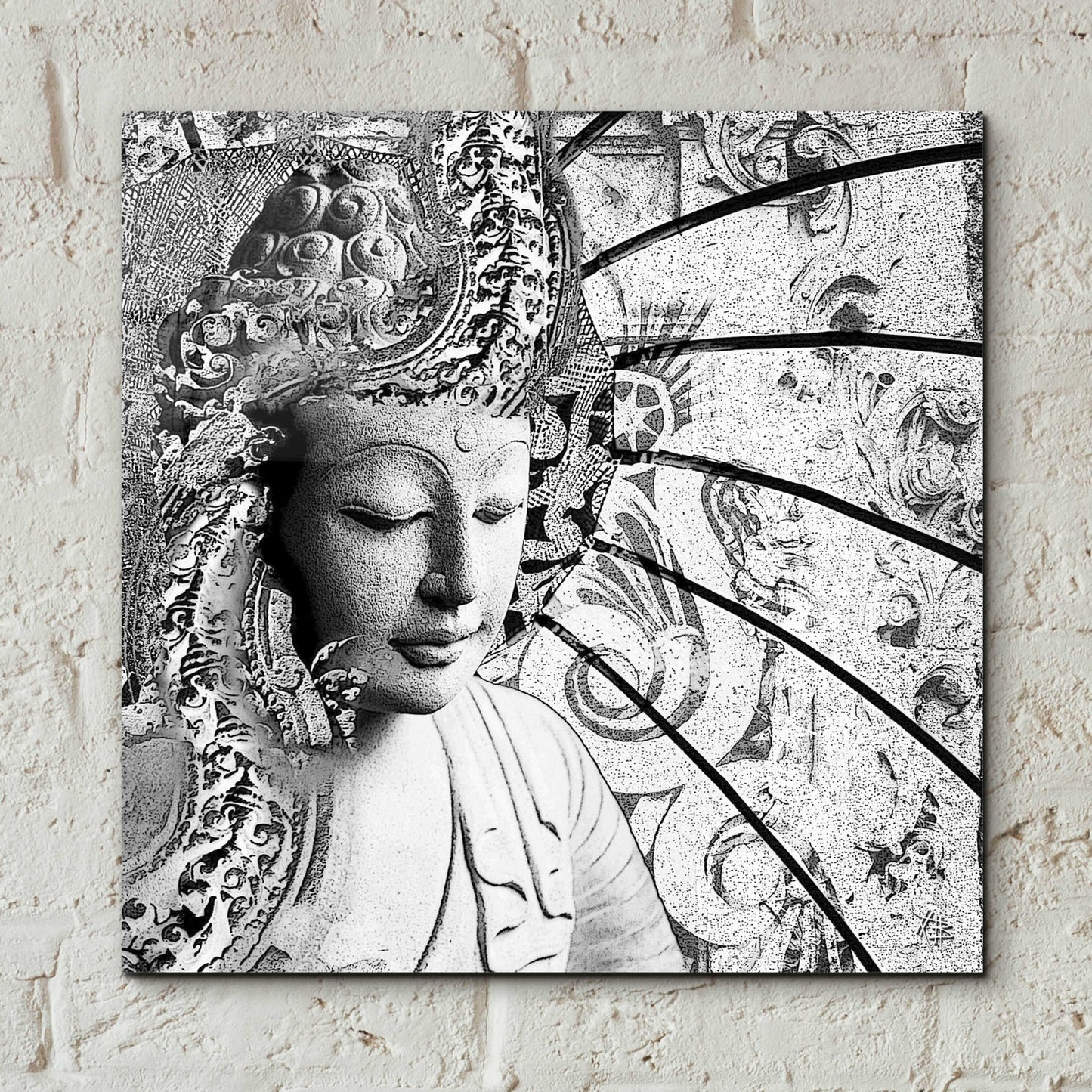 Epic Art 'Bliss of Being' by Fusion Idol Arts, Acrylic Glass Wall Art,12x12