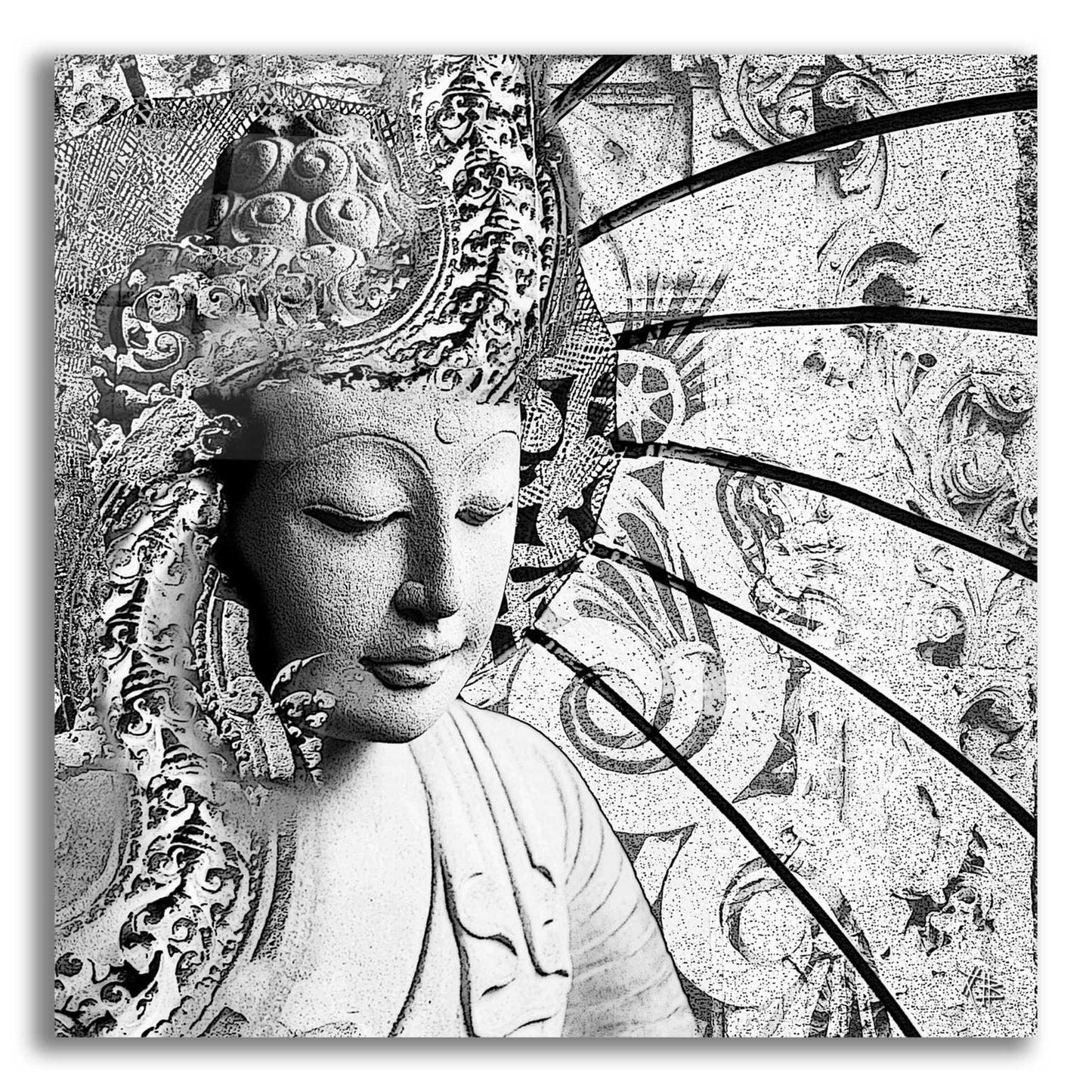 Epic Art 'Bliss of Being' by Fusion Idol Arts, Acrylic Glass Wall Art,12x12