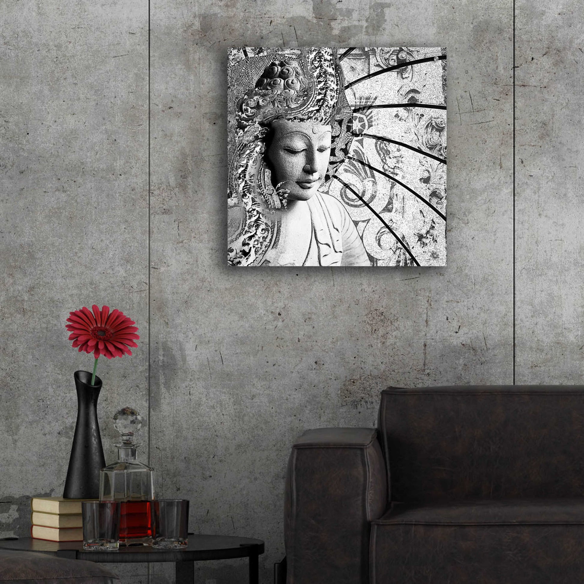 Epic Art 'Bliss of Being' by Fusion Idol Arts, Acrylic Glass Wall Art,24x24