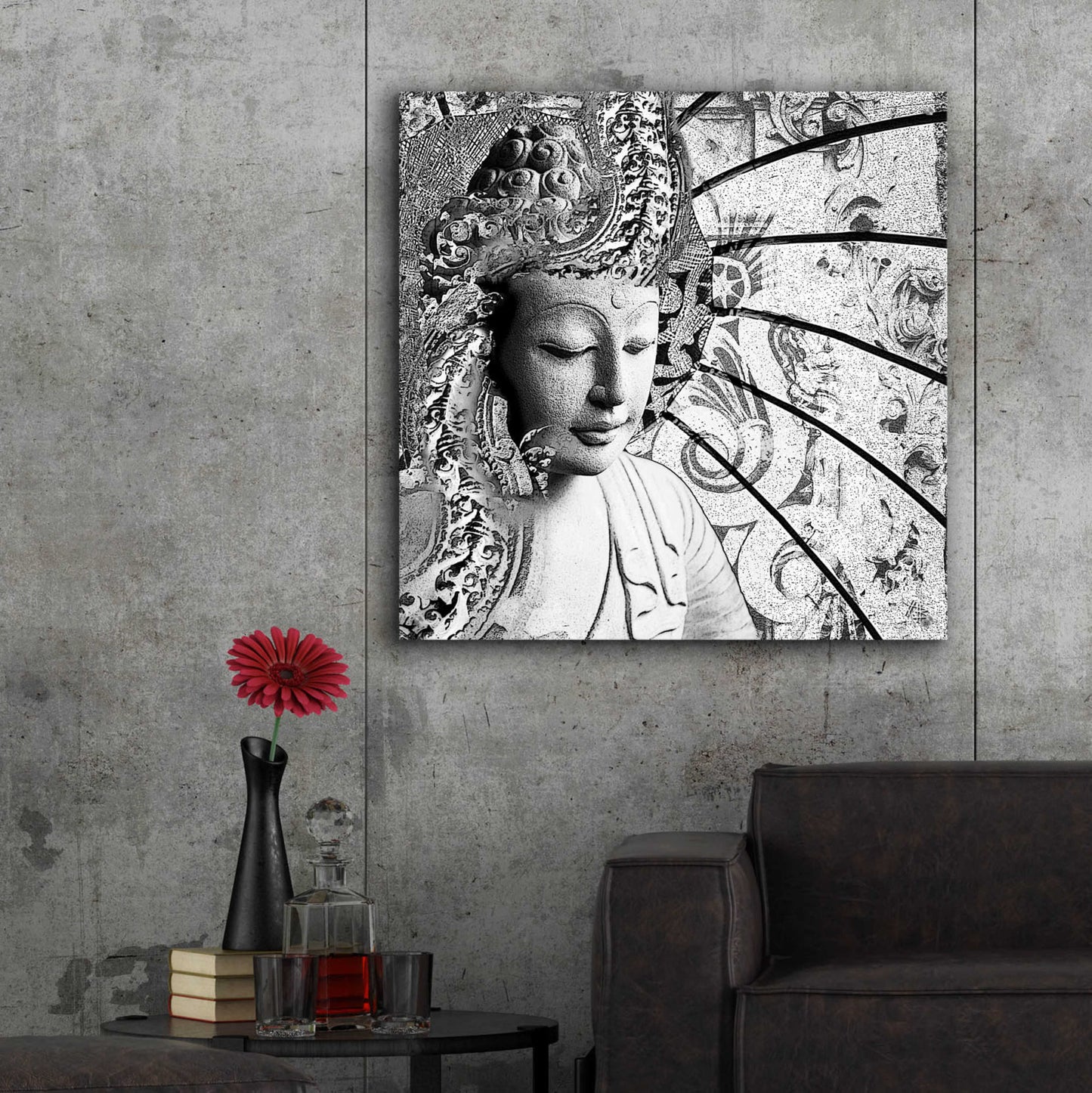 Epic Art 'Bliss of Being' by Fusion Idol Arts, Acrylic Glass Wall Art,36x36