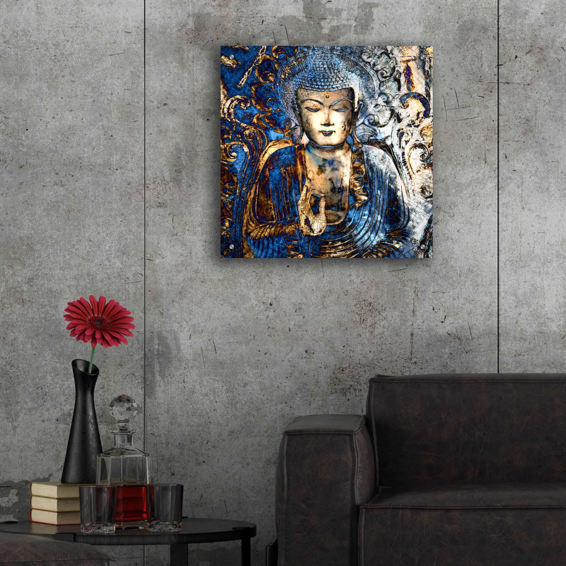 Epic Art 'Inner Guidance' by Fusion Idol Arts, Acrylic Glass Wall Art,24x24